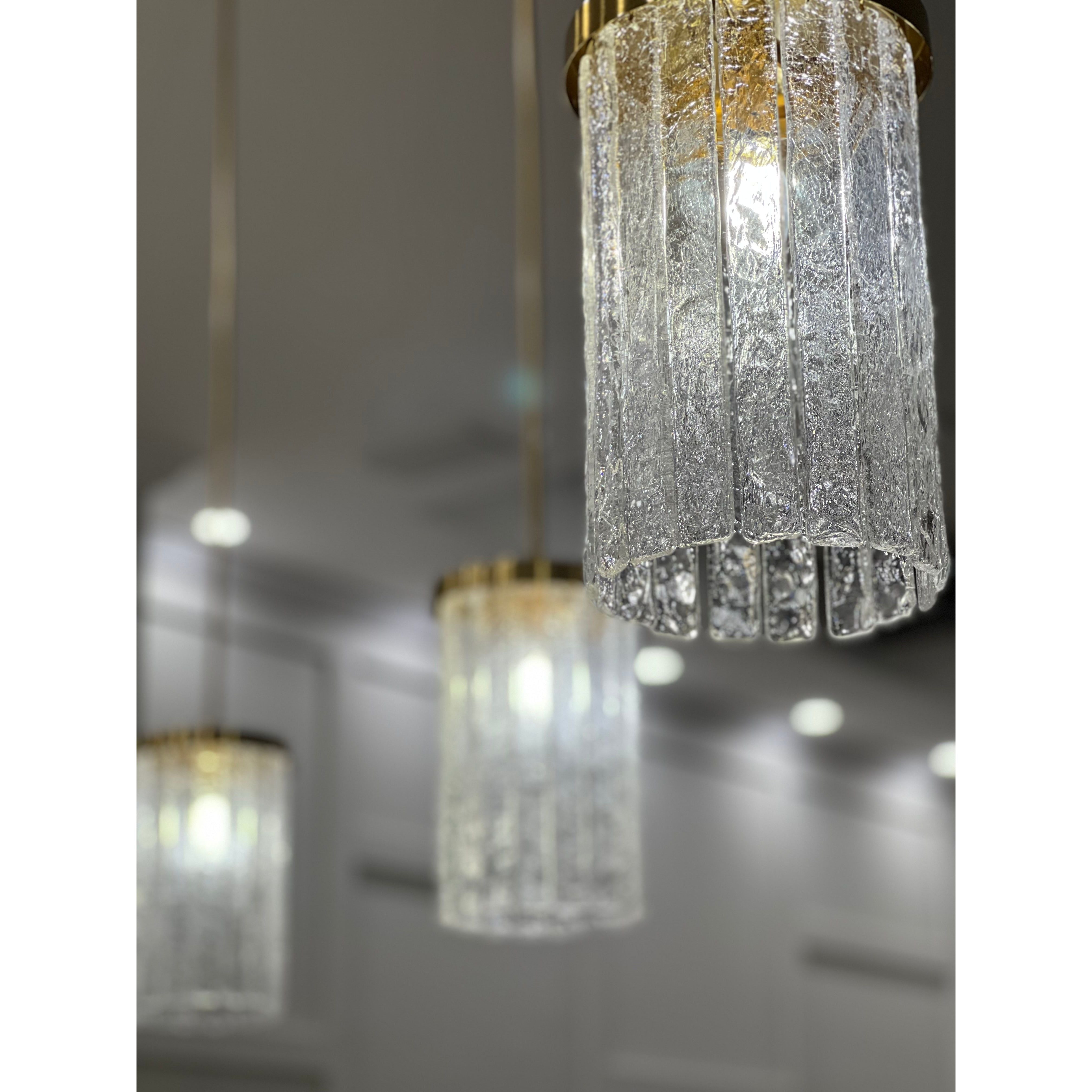 Seline Textured Glass Kitchen Island Pendant Light - Italian Concept -