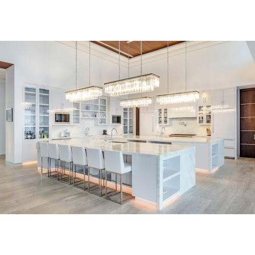 Odeon Crystal Fringe Rectangular Chandelier - Italian Concept