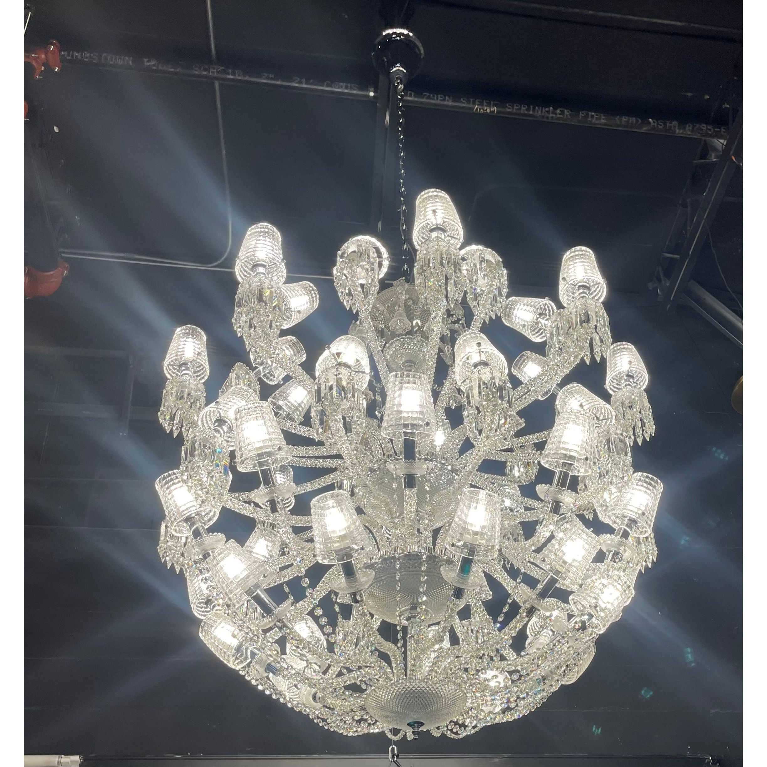 Adeline Leaded Round 50 Light Crystal Chandelier - Italian Concept -