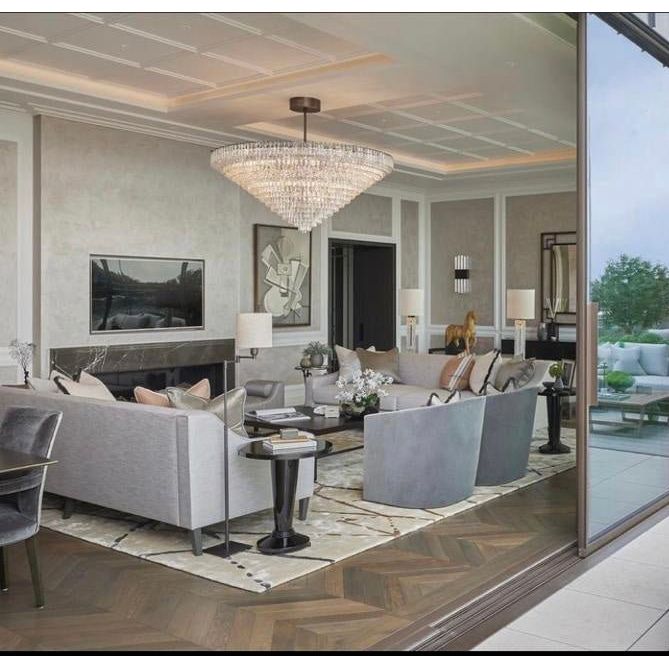Seline Cracked Textured Glass Round Chandelier Collection - Italian Concept
