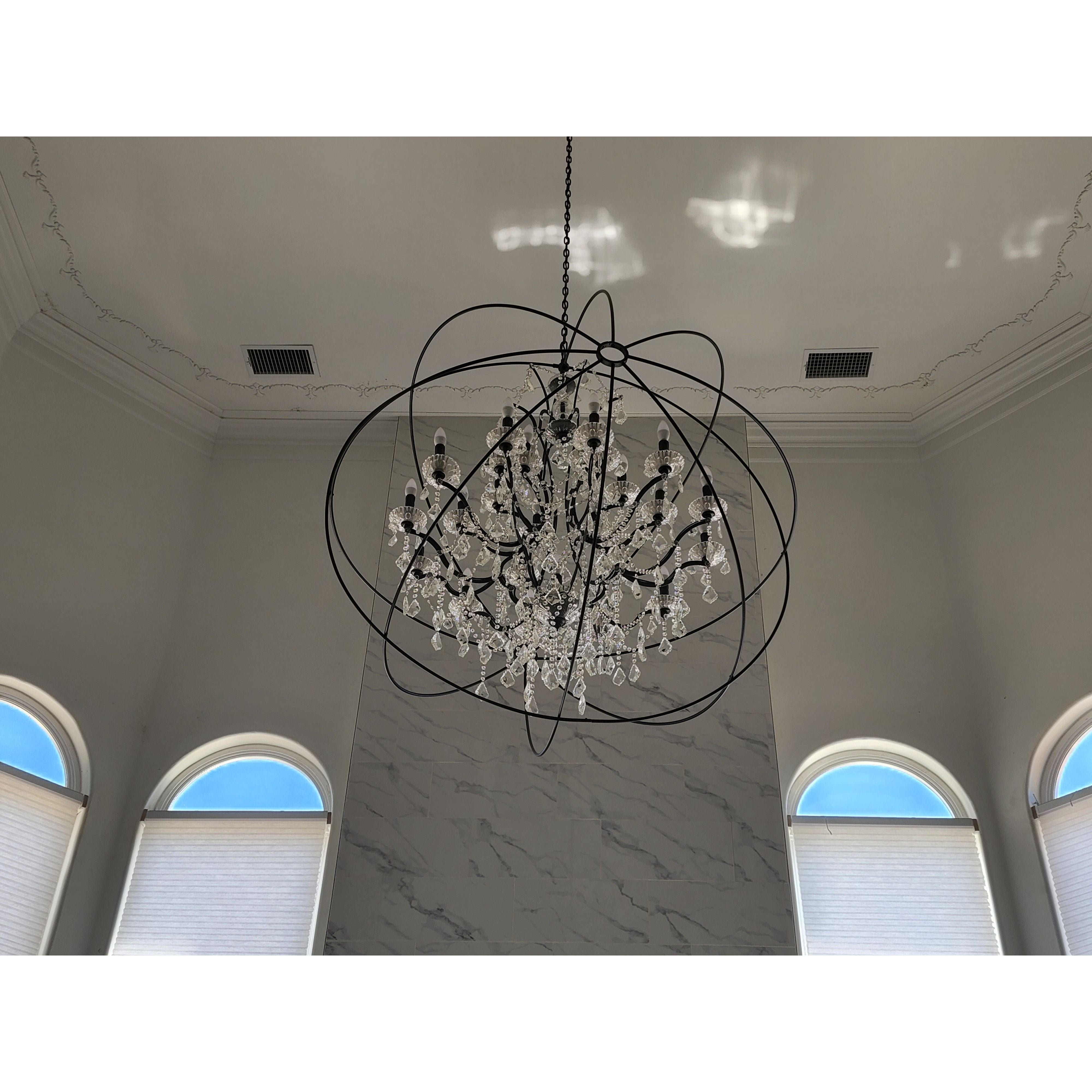 MN Iron Orb Crystal Chandelier - Italian Concept