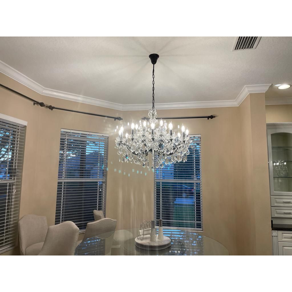15 Light Rococo Maria Theresa Crystal Chandelier - Italian Concept