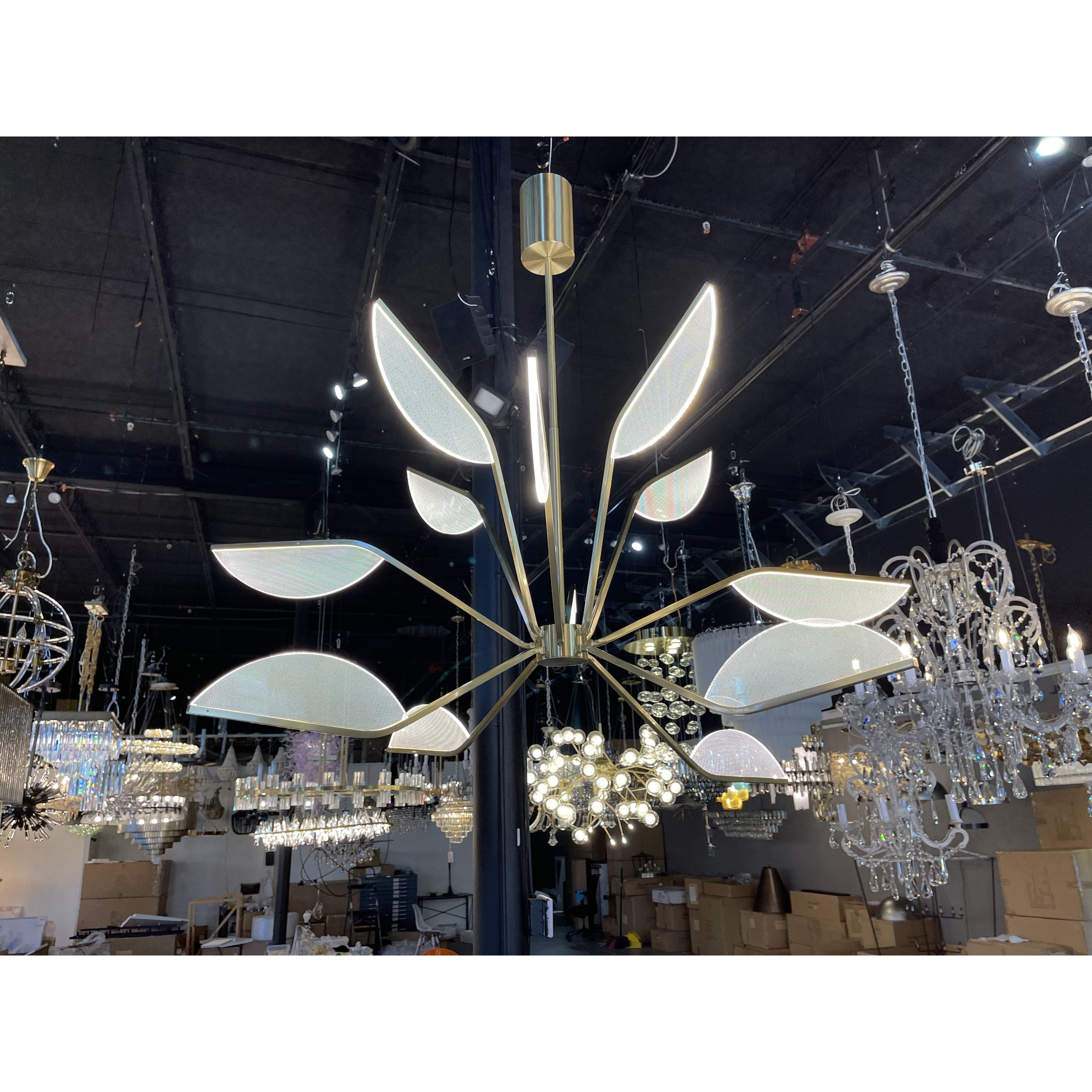 Chiari Flower Leaf LED Chandelier - Italian Concept -