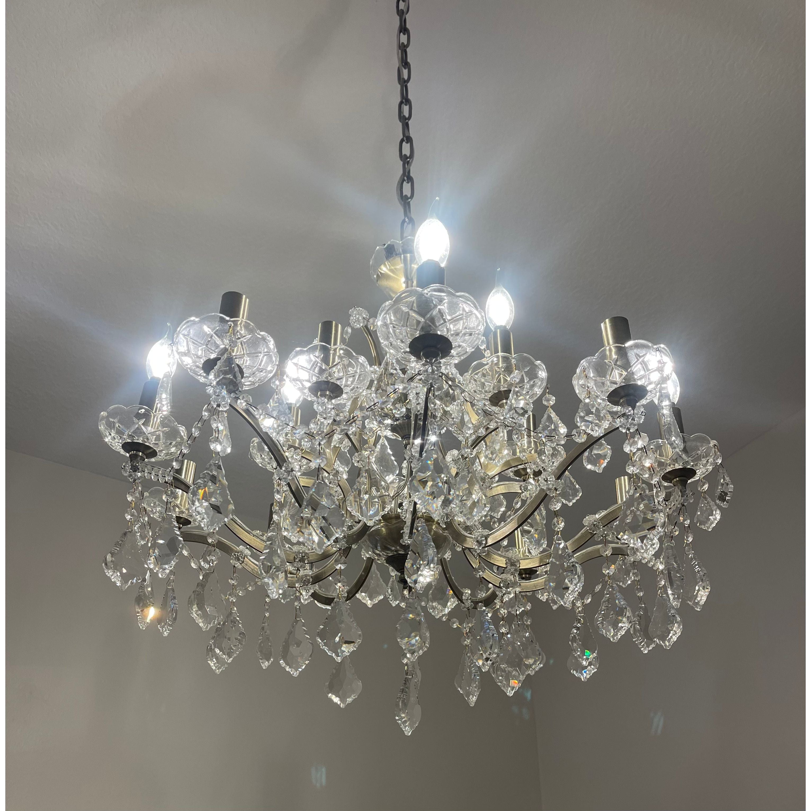 18 Light Maria Theresa Crystal Chandelier - Italian Concept -
