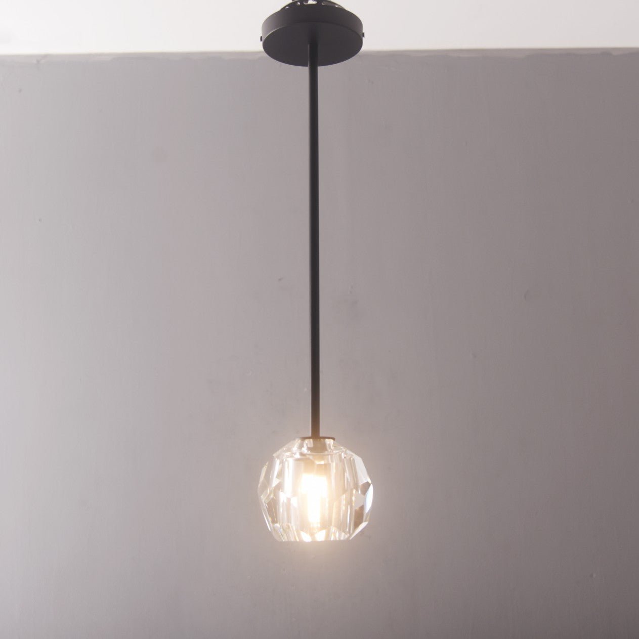 Blu Dior Crystal Prysm Rod Pendant Light - Italian Concept