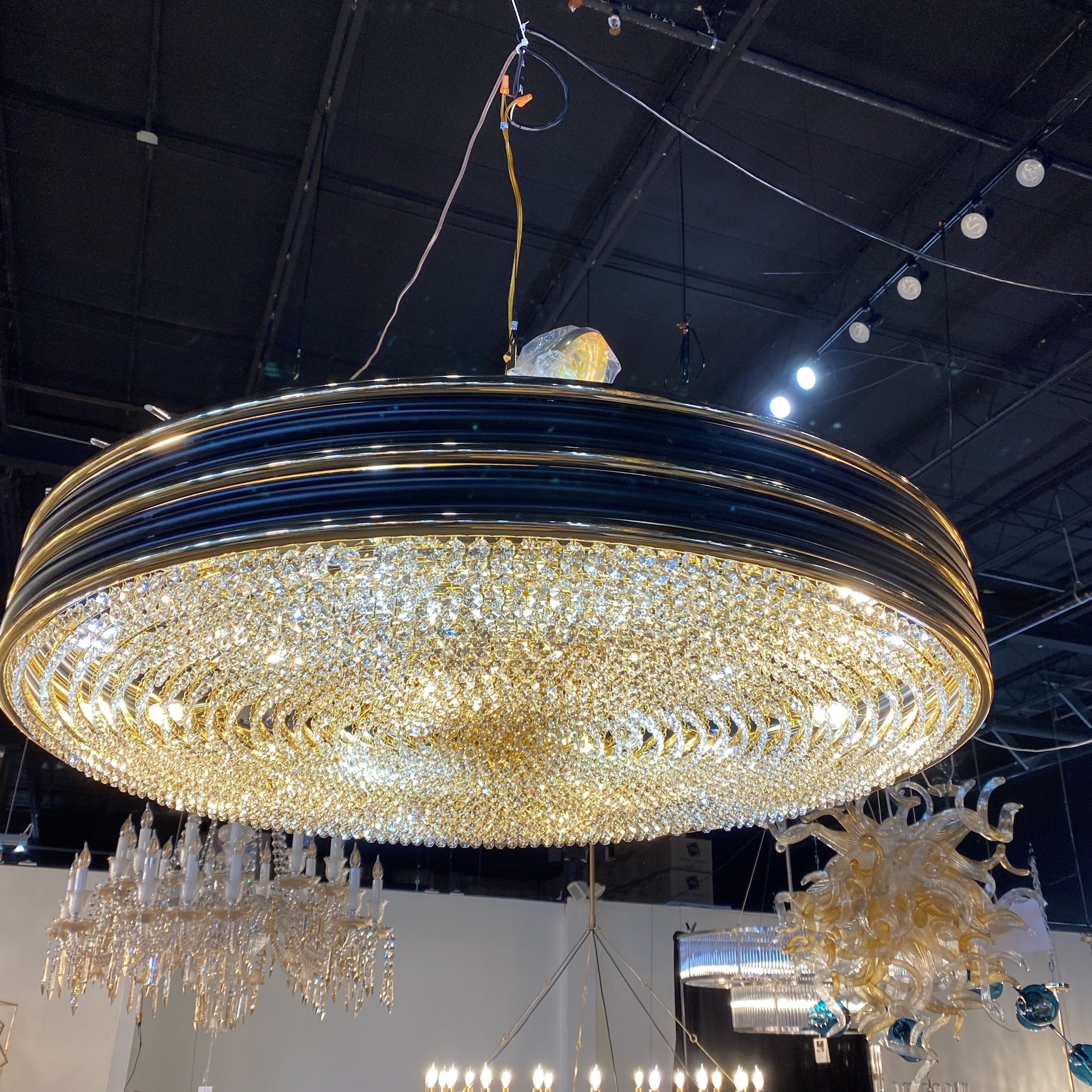 Valentina Round Crystal Chandelier - Italian Concept