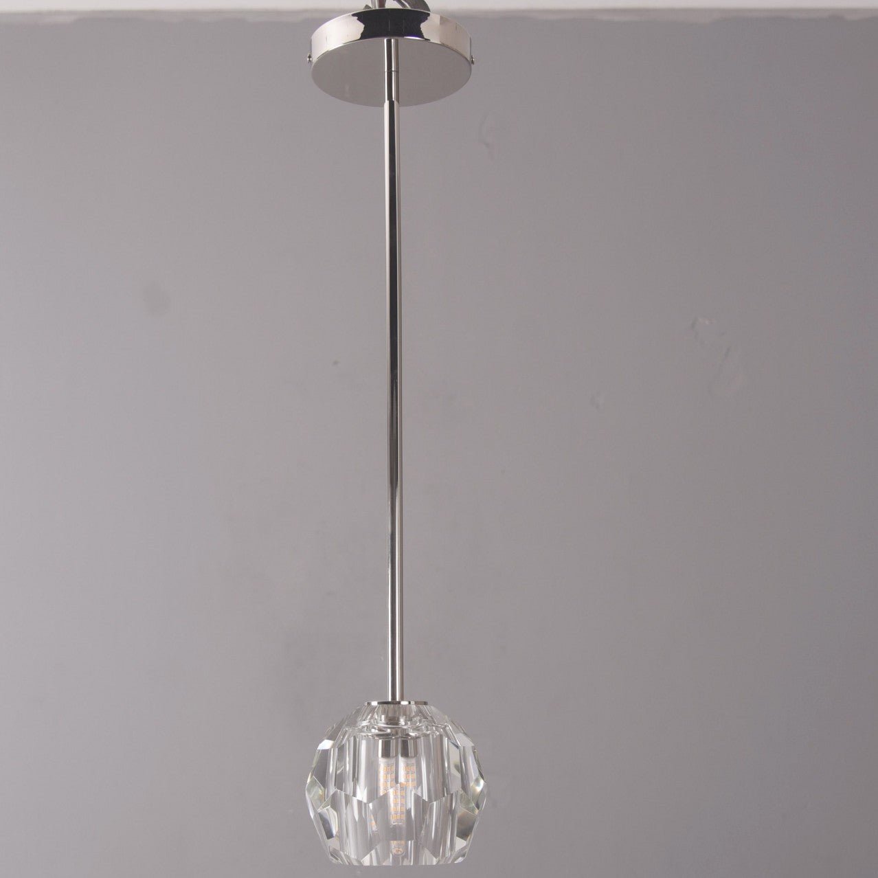 Blu Dior Crystal Prysm Rod Pendant Light - Italian Concept