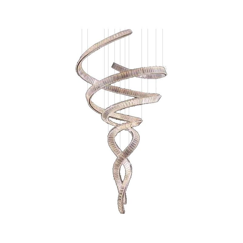 Vortex Odeon Spiral Tiered/ Layered Crystal Fringe Chandelier - Italian Concept
