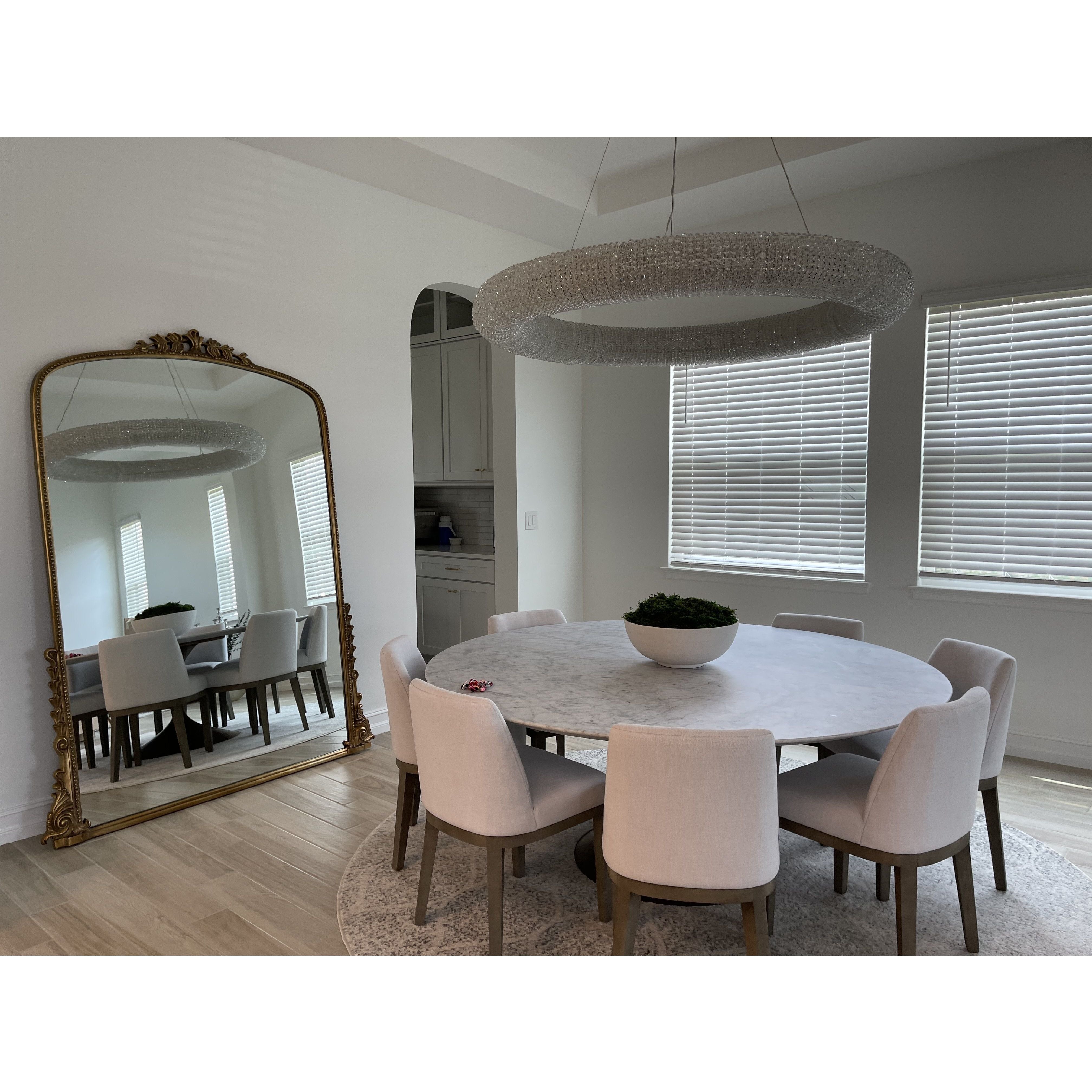 Empire Round Crystal Ring Beaded Chandelier - Italian Concept