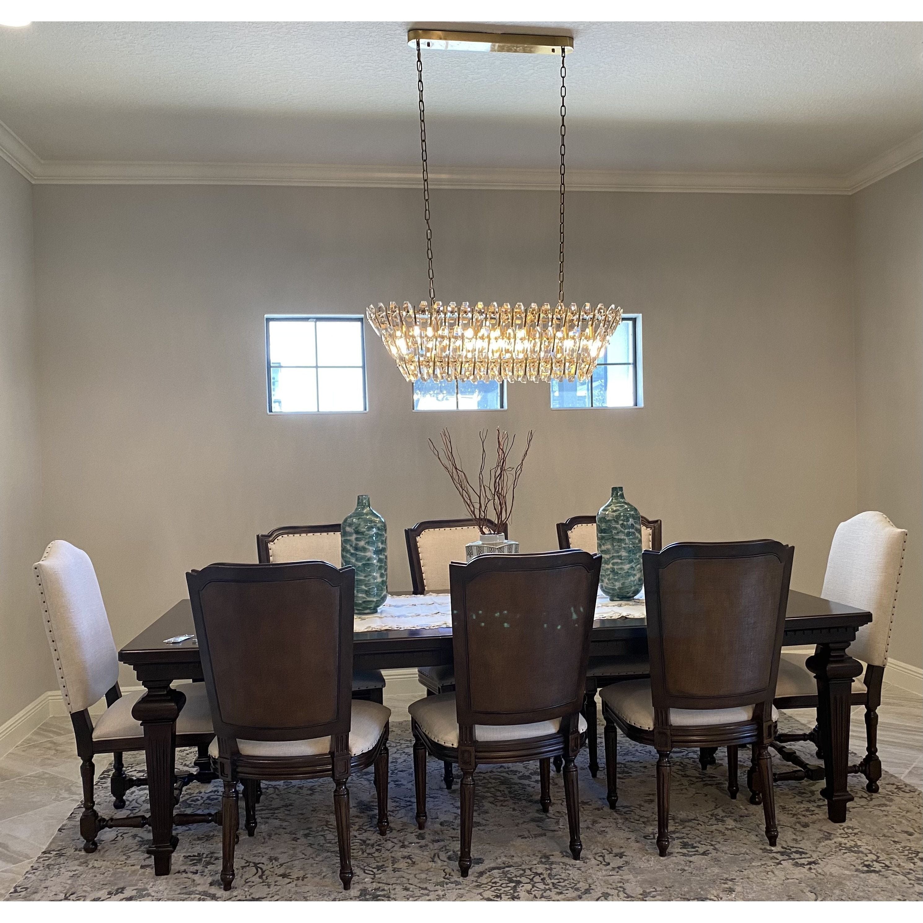 Sol Odeon Linear Crystal Chandelier - Italian Concept