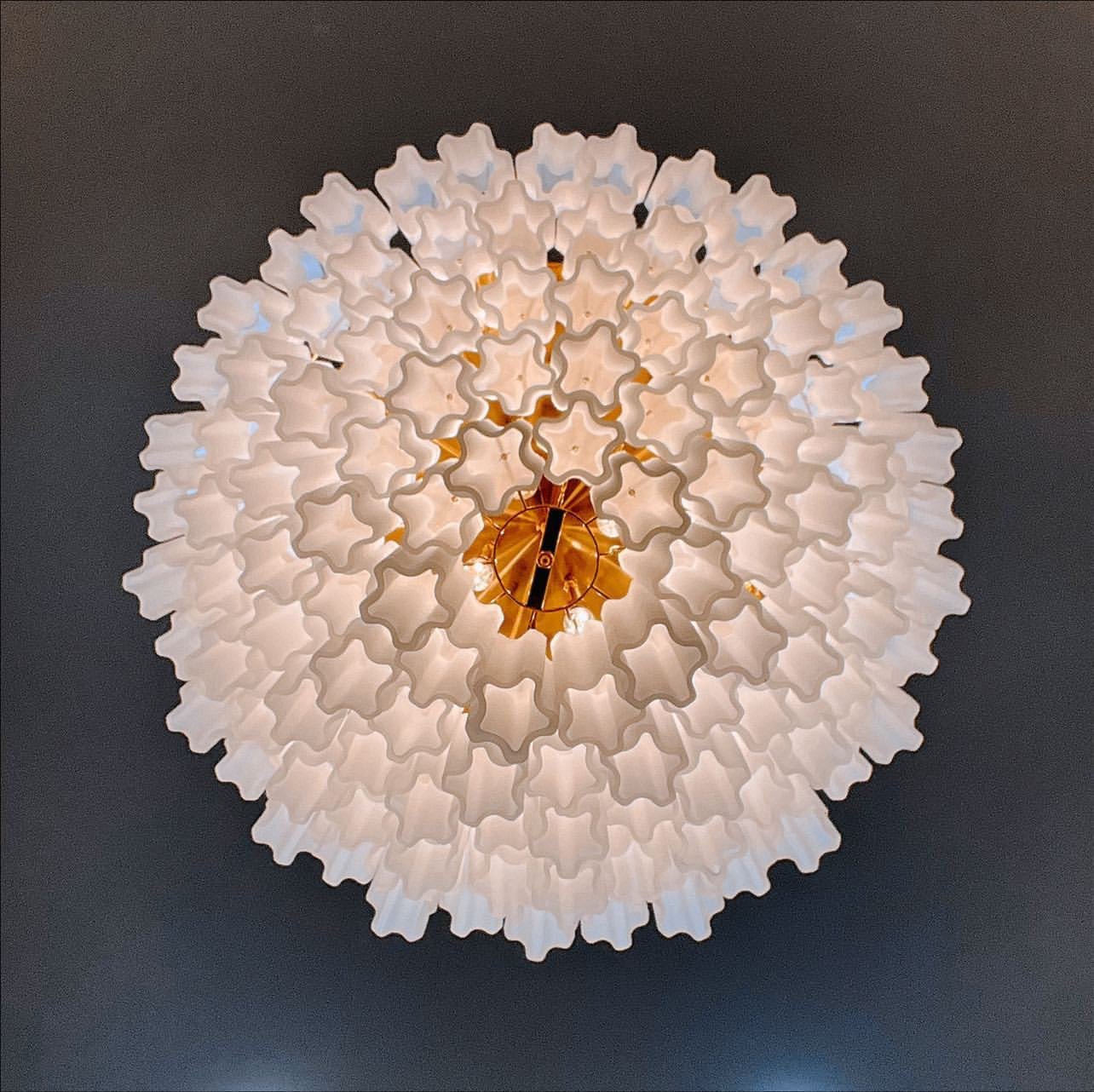 Caprice Semi-Transparent Tubular Glass Chandelier - Italian Concept -