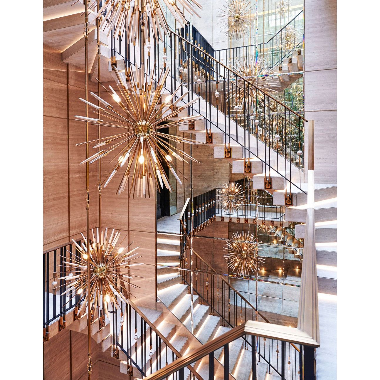 Marble Sputnik Starburst Chandelier - Italian Concept -