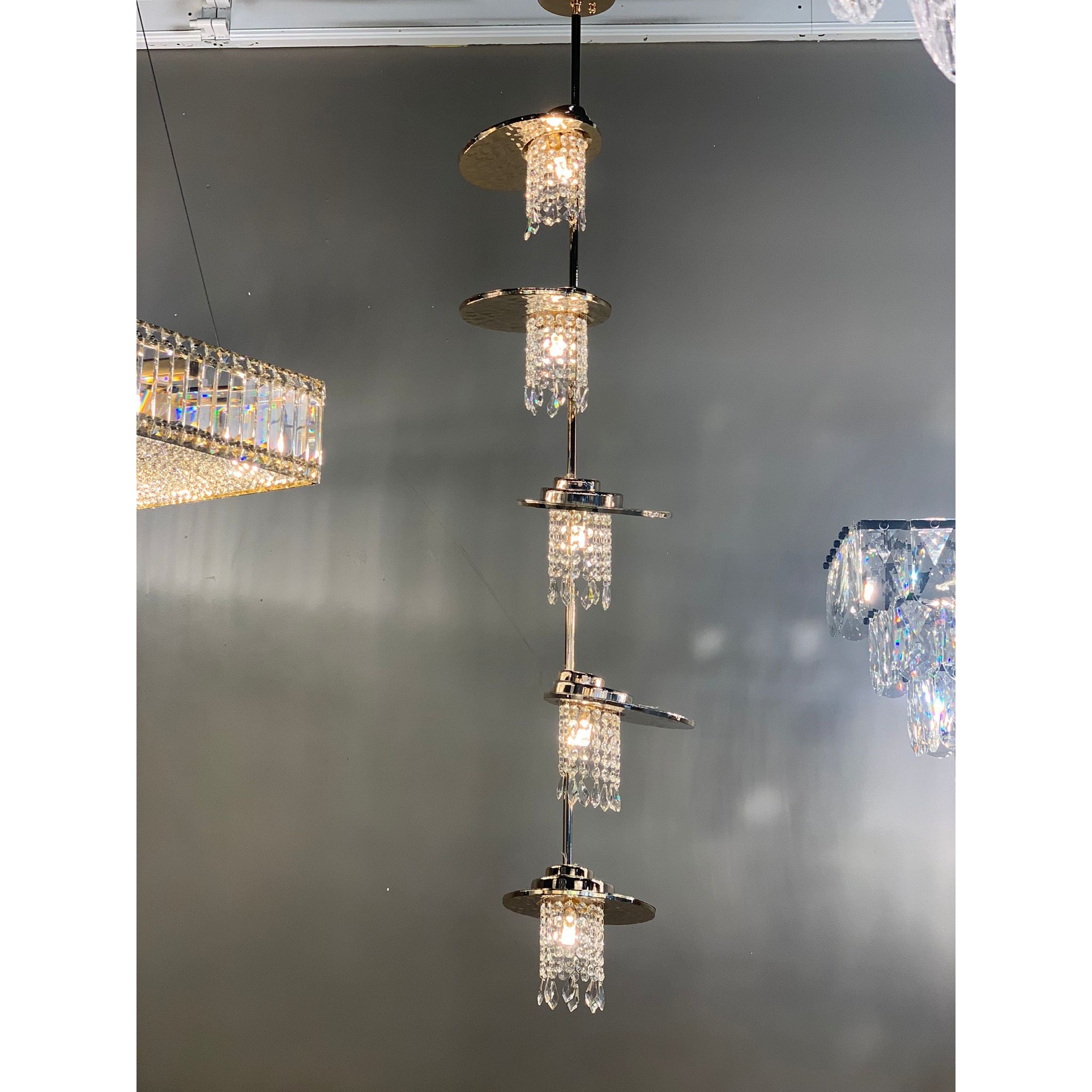 Alena Foyer Crystal Pendant Chandelier 96253/5 - Italian Concept -