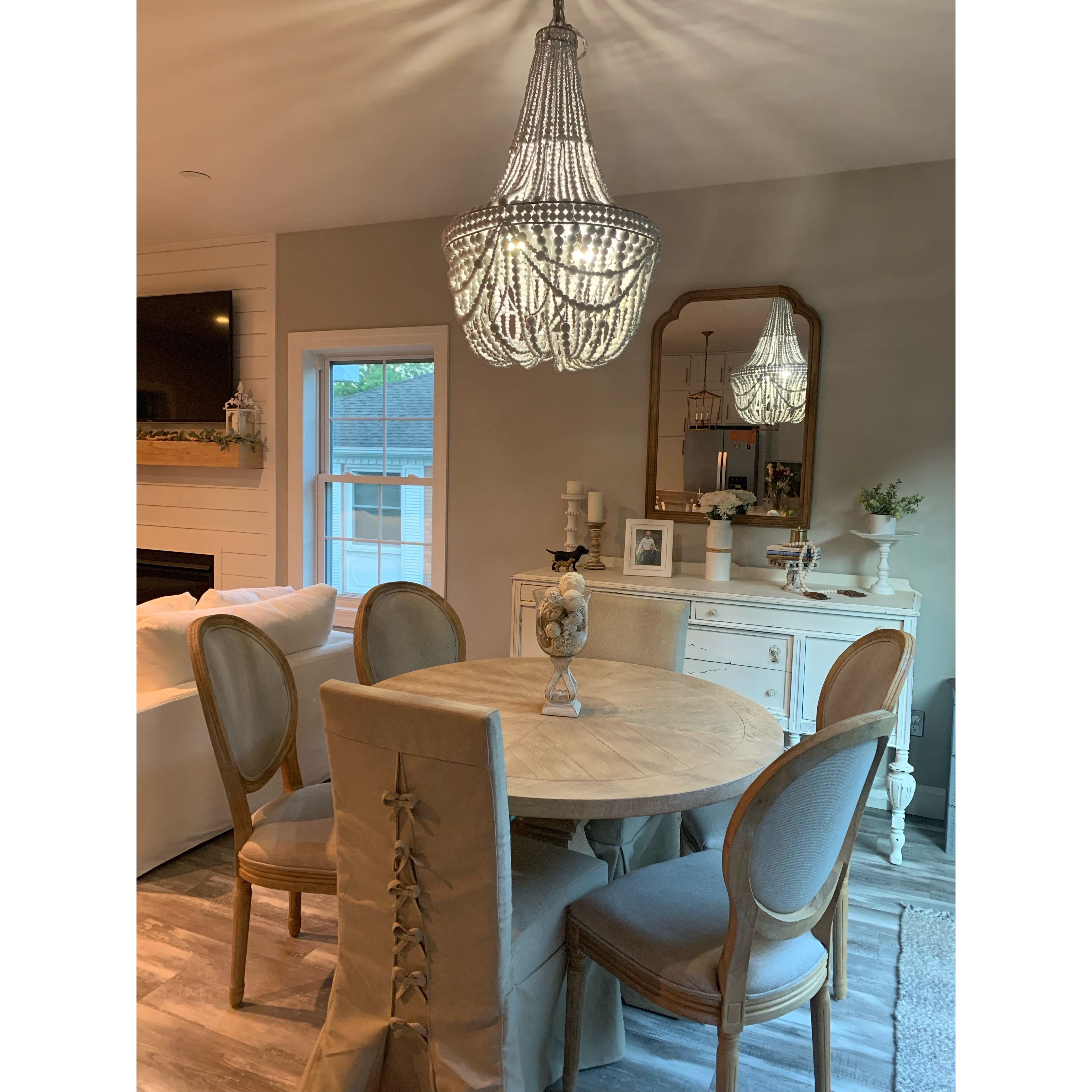 Amele Wood Beaded Chandelier - Italian Concept -