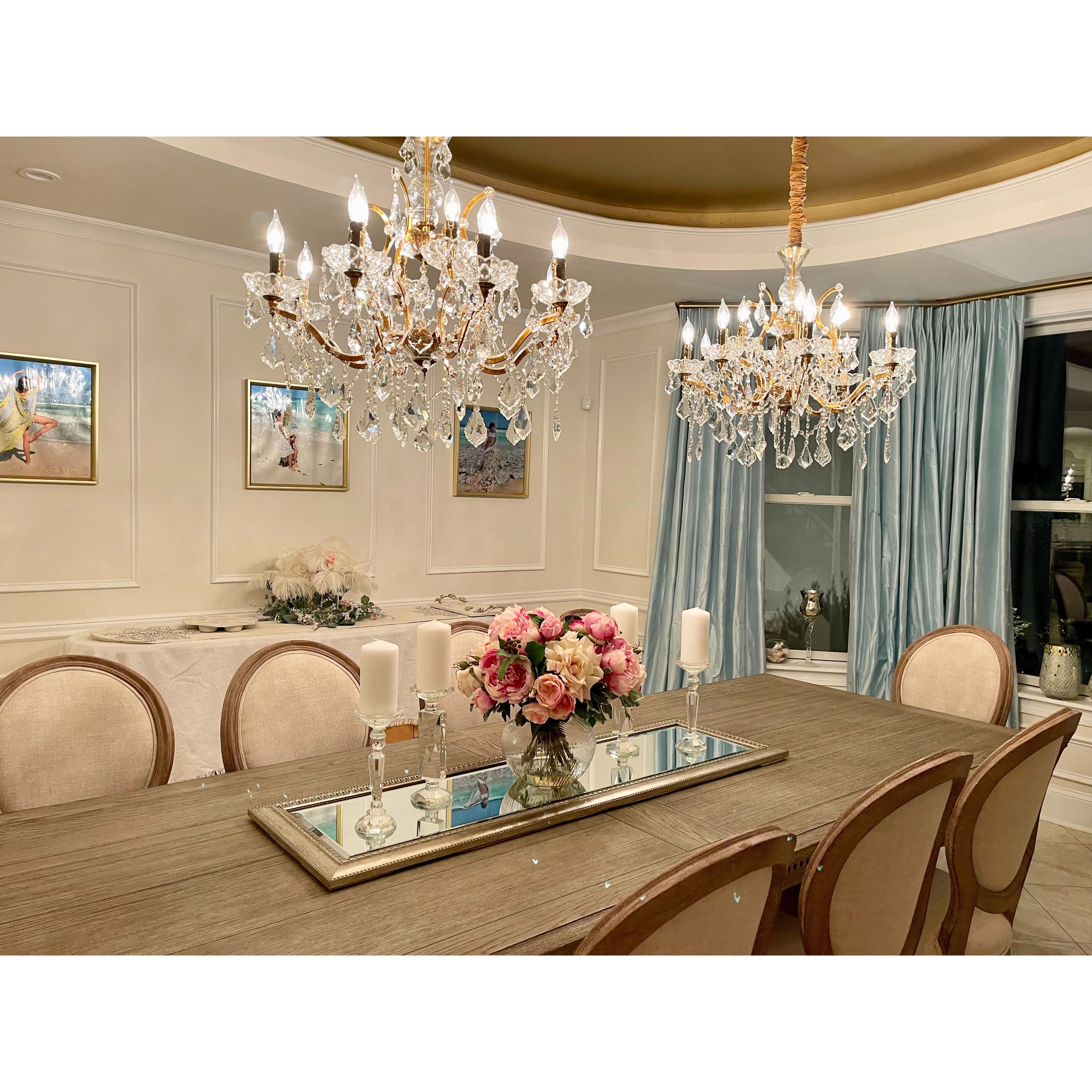 12 Light Maria Theresa Crystal Chandelier - Italian Concept -