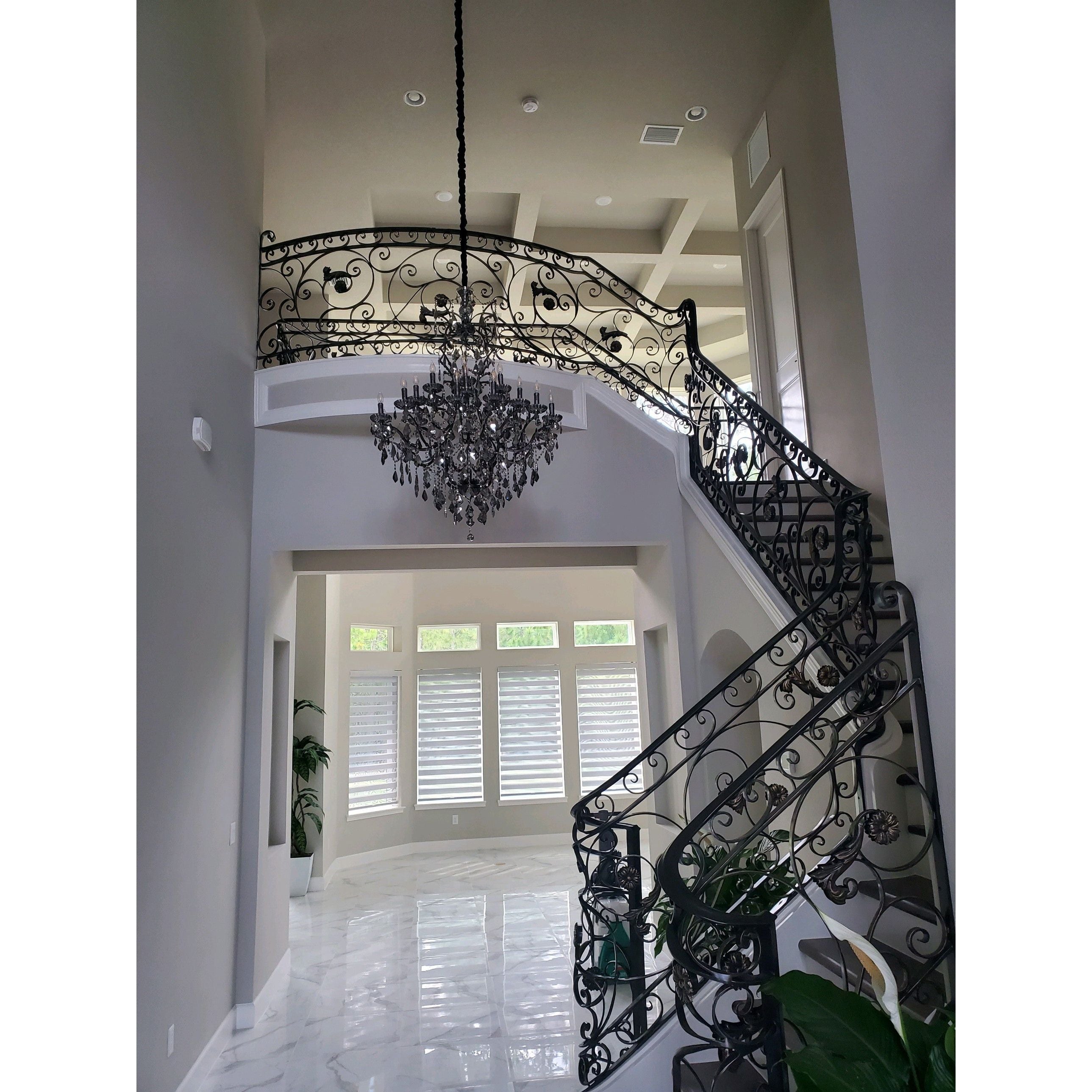 25 Light Maria Theresa Smoke Crystal Chandelier - Italian Concept -