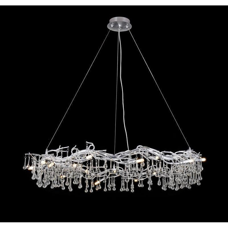 Livio Halo Branching 48"W Round Teardrop Chandelier - Italian Concept
