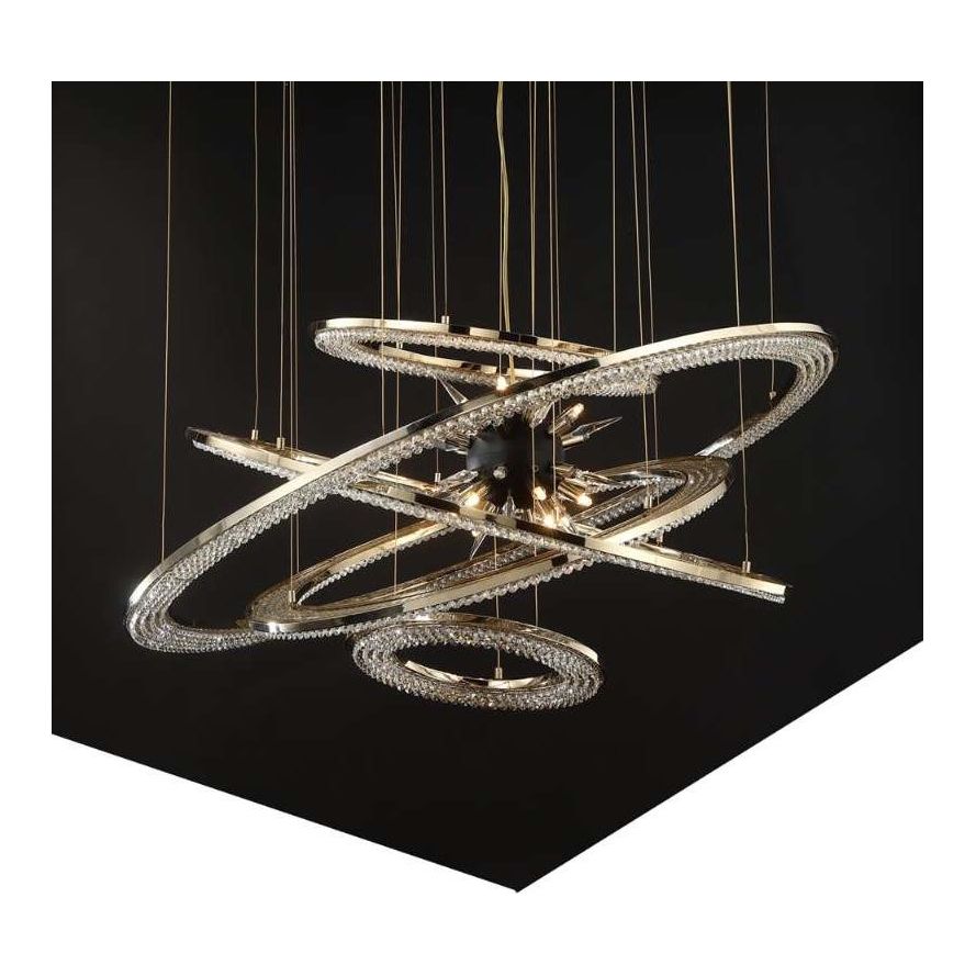 Aleron Crystal Ring Sputnik Chandelier - Italian Concept -