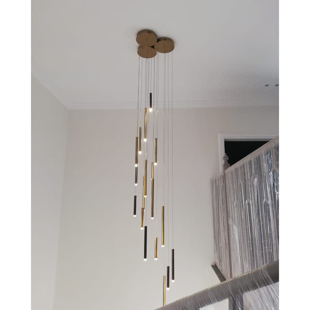 Bellini Square Tubular Pendant Light Chandelier - Italian Concept -