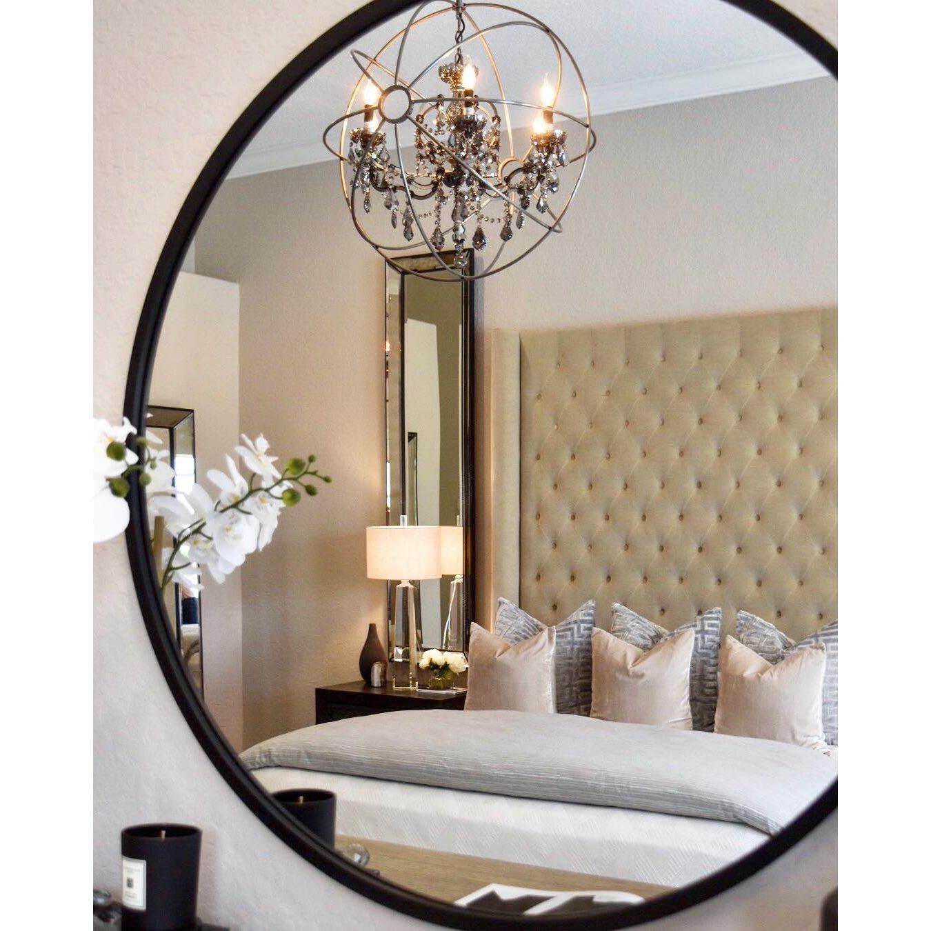 MN Iron Orb Smoke Crystal Chandelier - Italian Concept