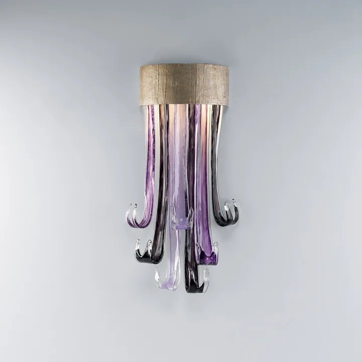 Blue Rainfall / Waterfall Murano Glass Chandelier - Italian Concept -