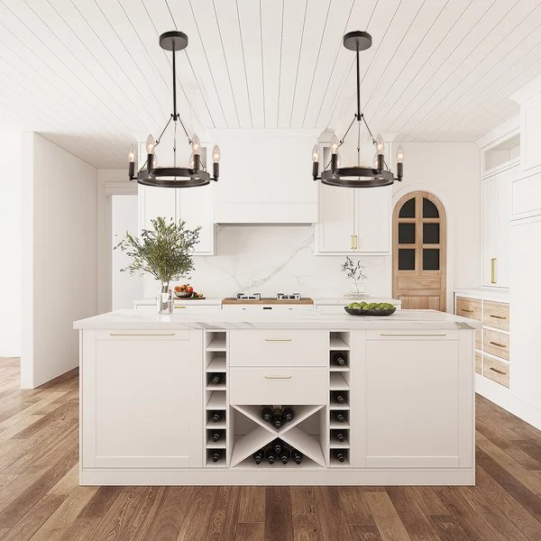 Mini 13"W Wheel Barrel Round Pendant Light - Italian Concept