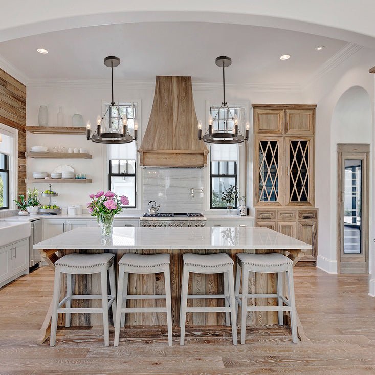 Mini 13"W Wheel Barrel Round Pendant Light - Italian Concept