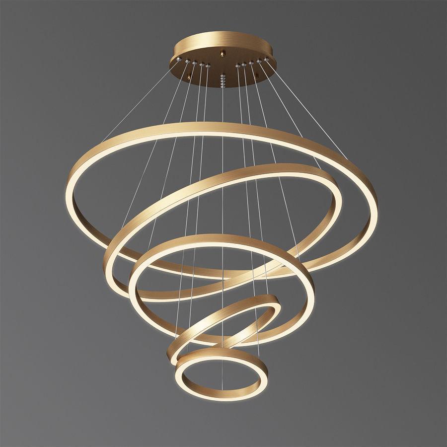 Liana Round 5-Ring Double LED Chandelier - Italian Concept -