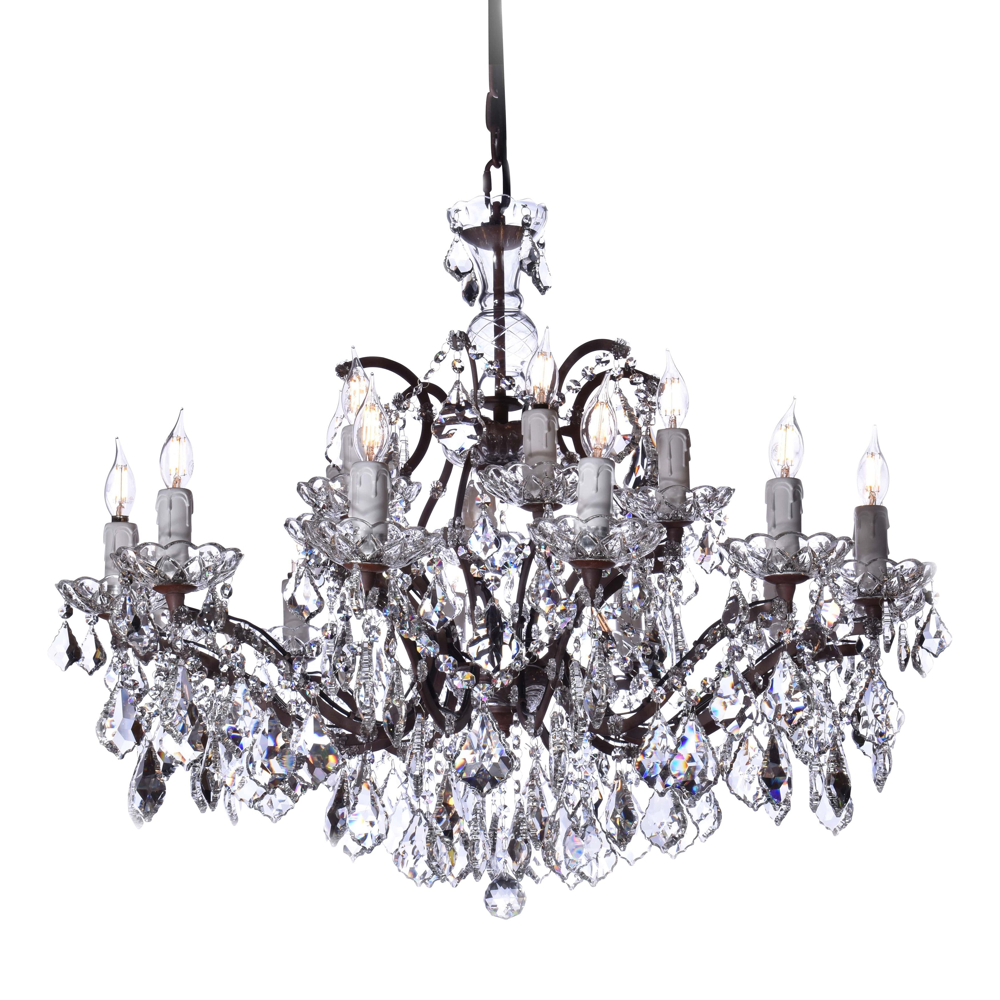 18 Light Maria Theresa Crystal Chandelier - Italian Concept -