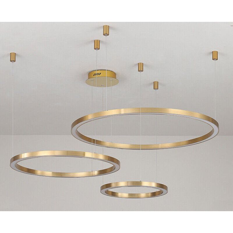 Liana Round 4-Ring Cascade LED Chandelier - Italian Concept
