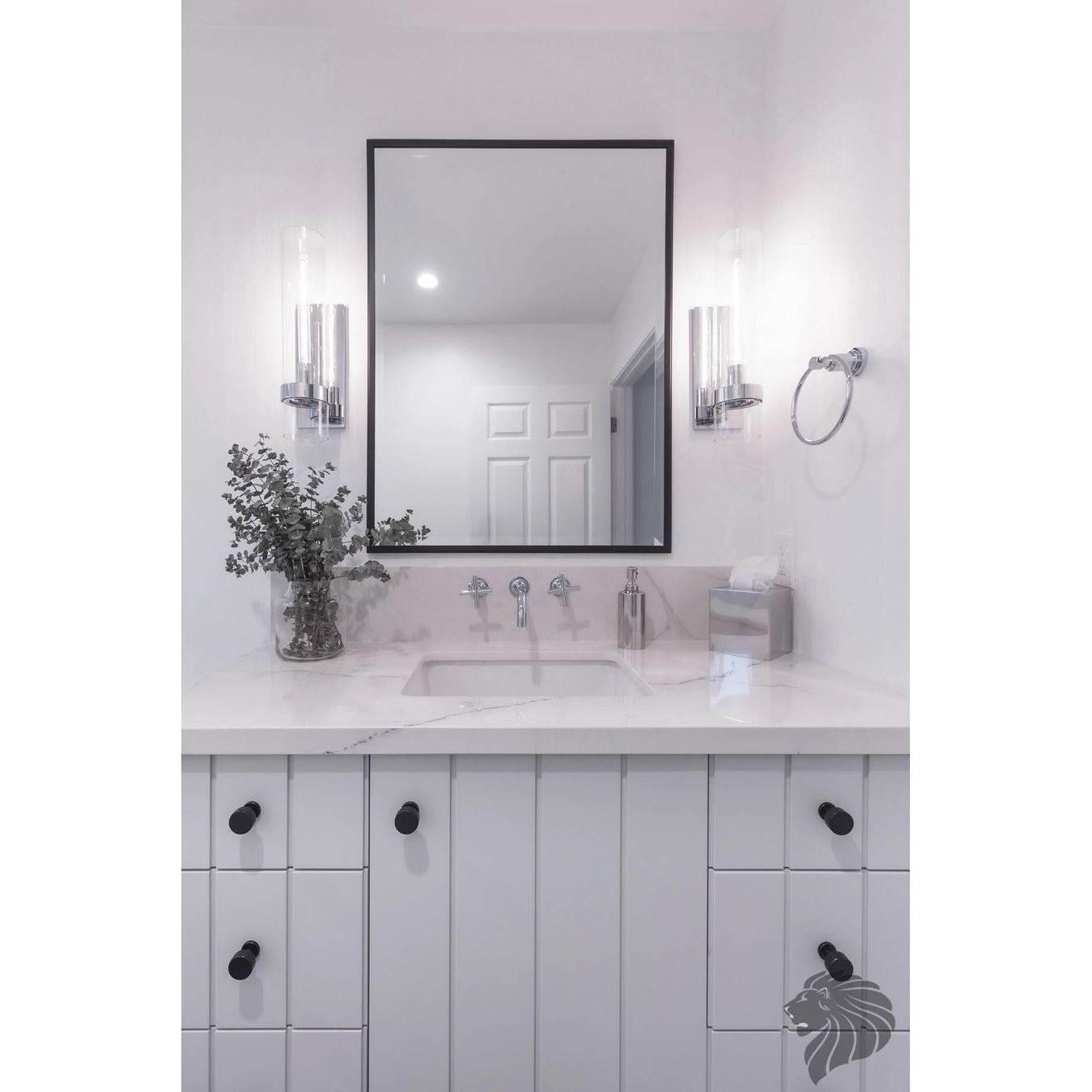 Armature Cylinder Clear Glass Wall Sconce - Italian Concept -