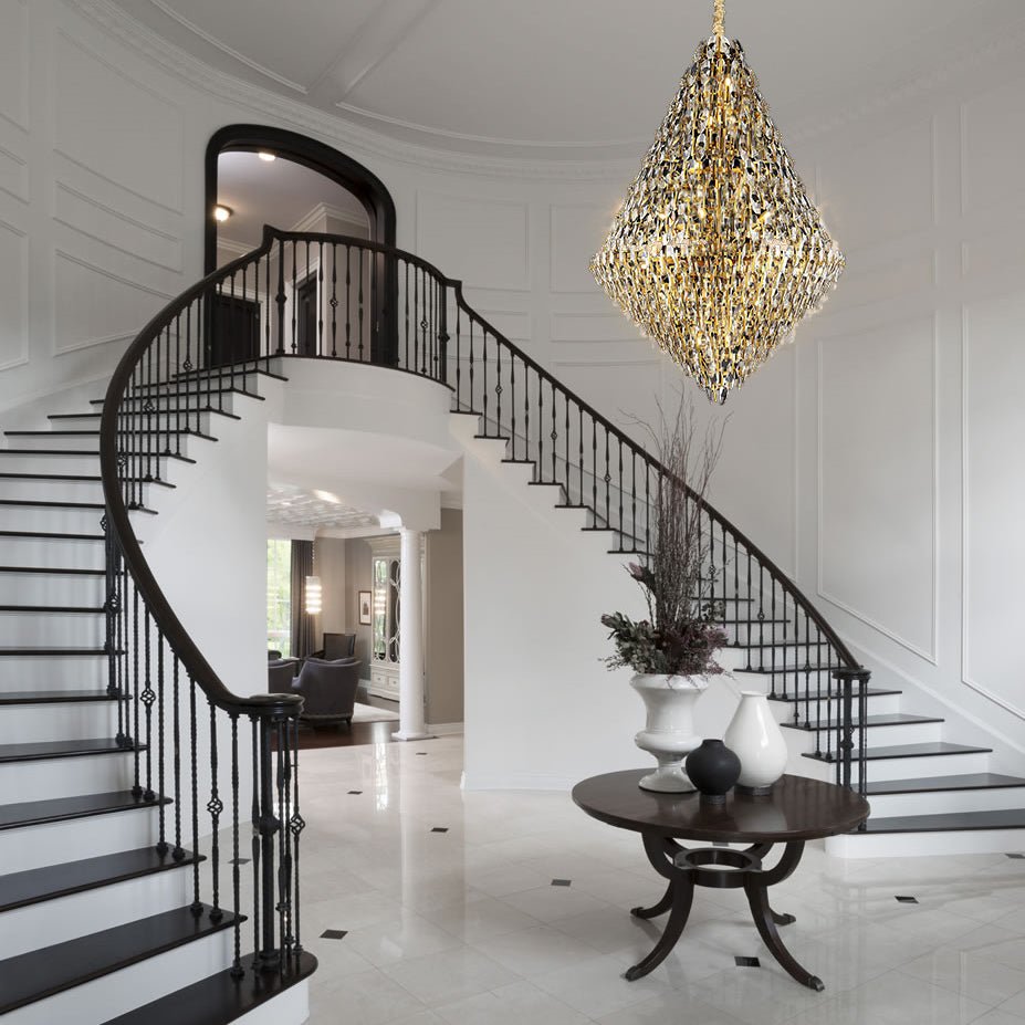 Sol Odeon Empire Crystal Foyer Chandelier - Italian Concept