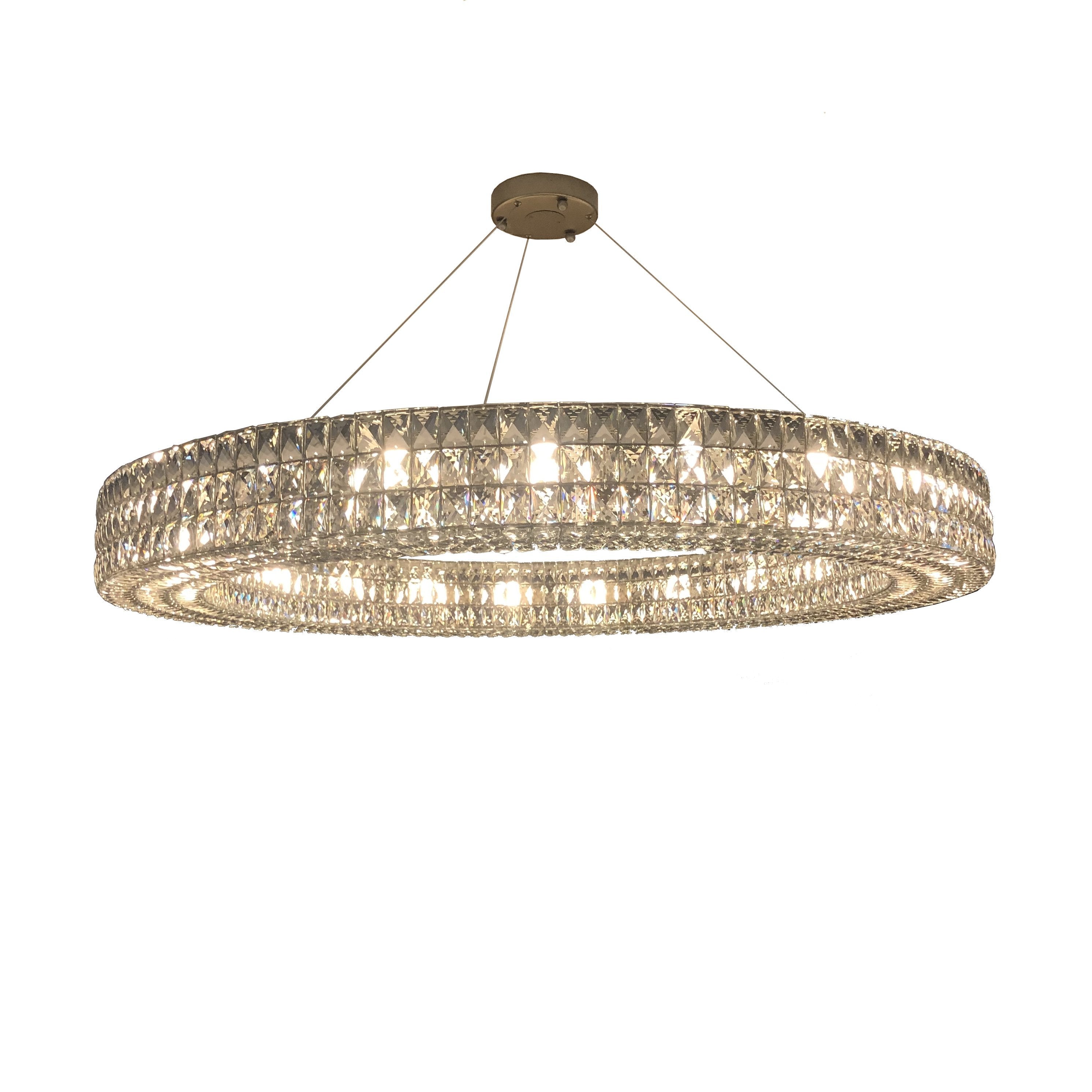 Mia Round Crystal Ring Chandelier - Italian Concept