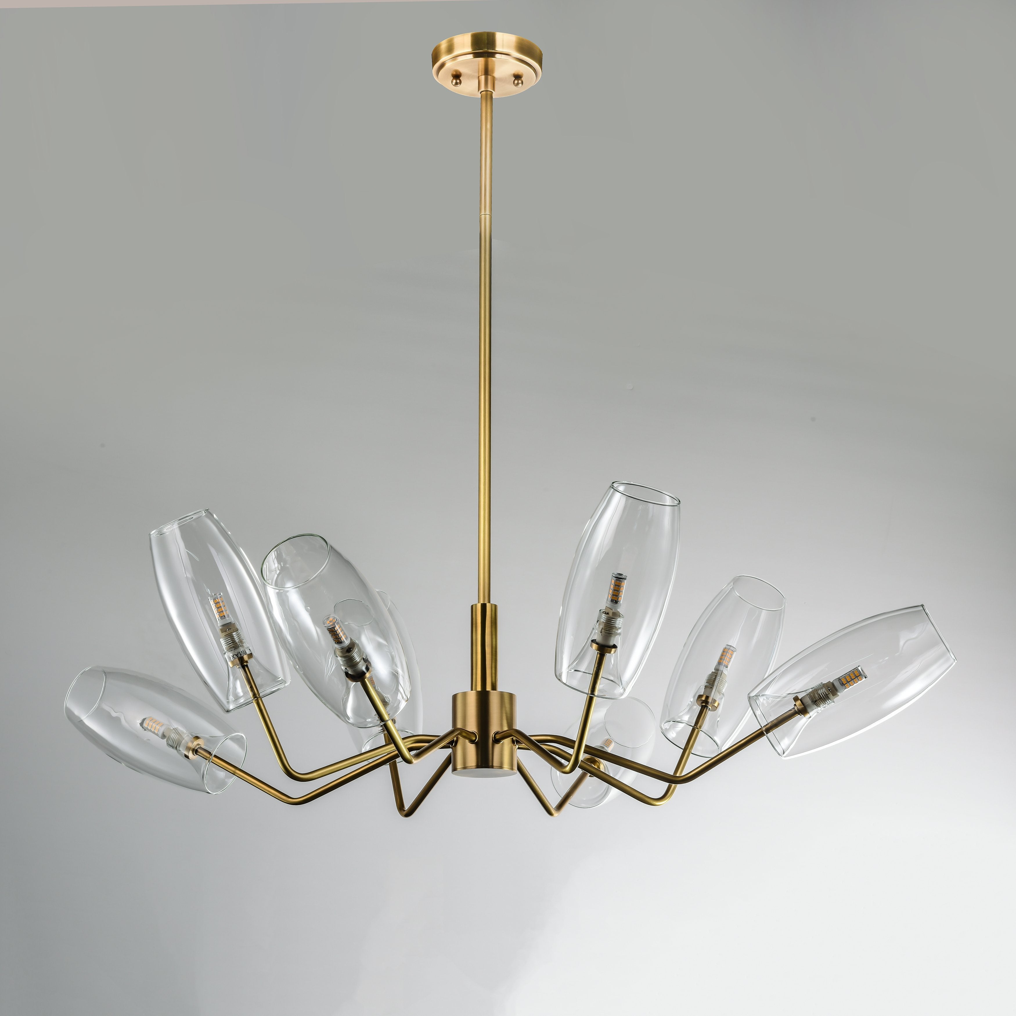 Amira Branching Glass Globe Chandelier - Italian Concept -