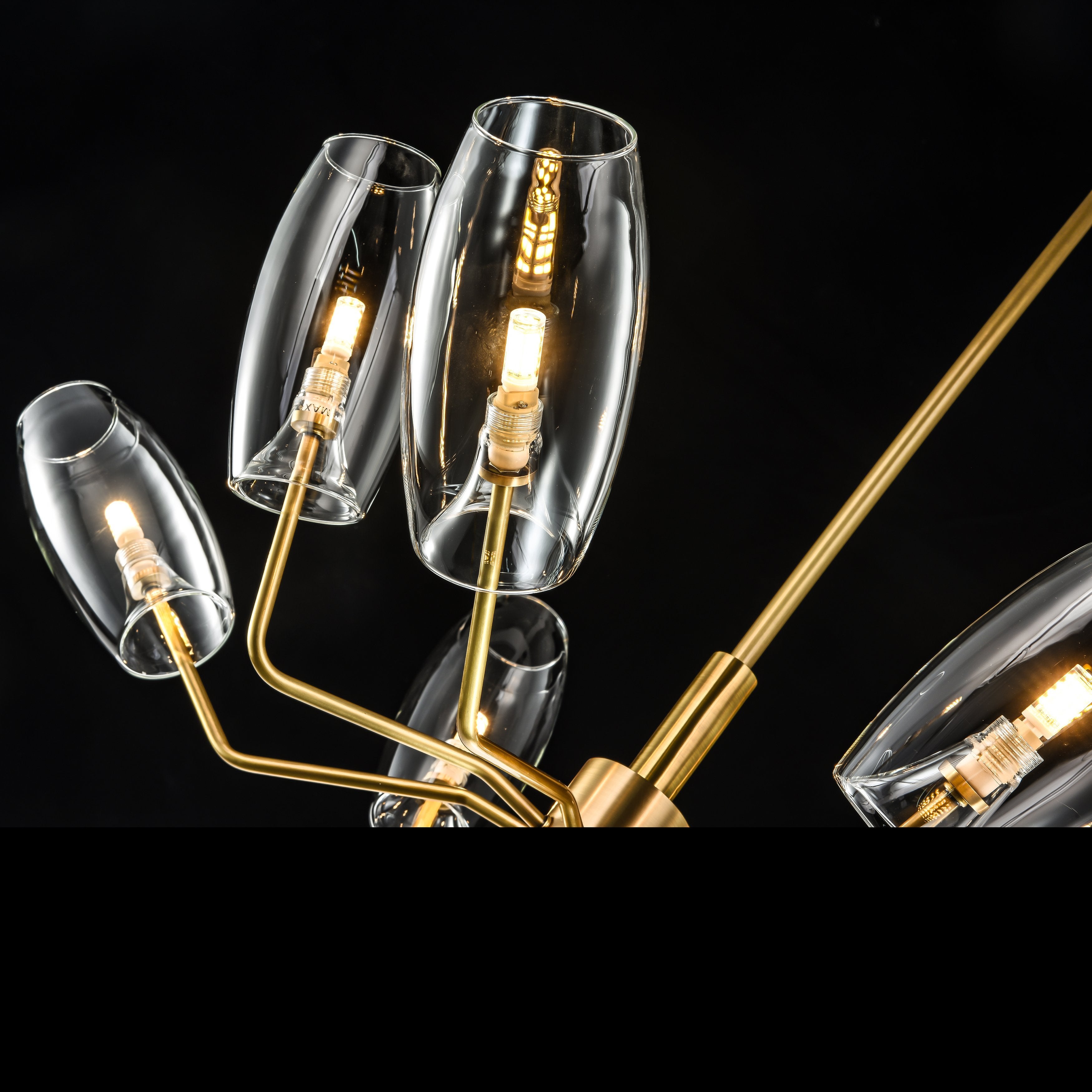 Amira Branching Glass Globe Chandelier - Italian Concept -