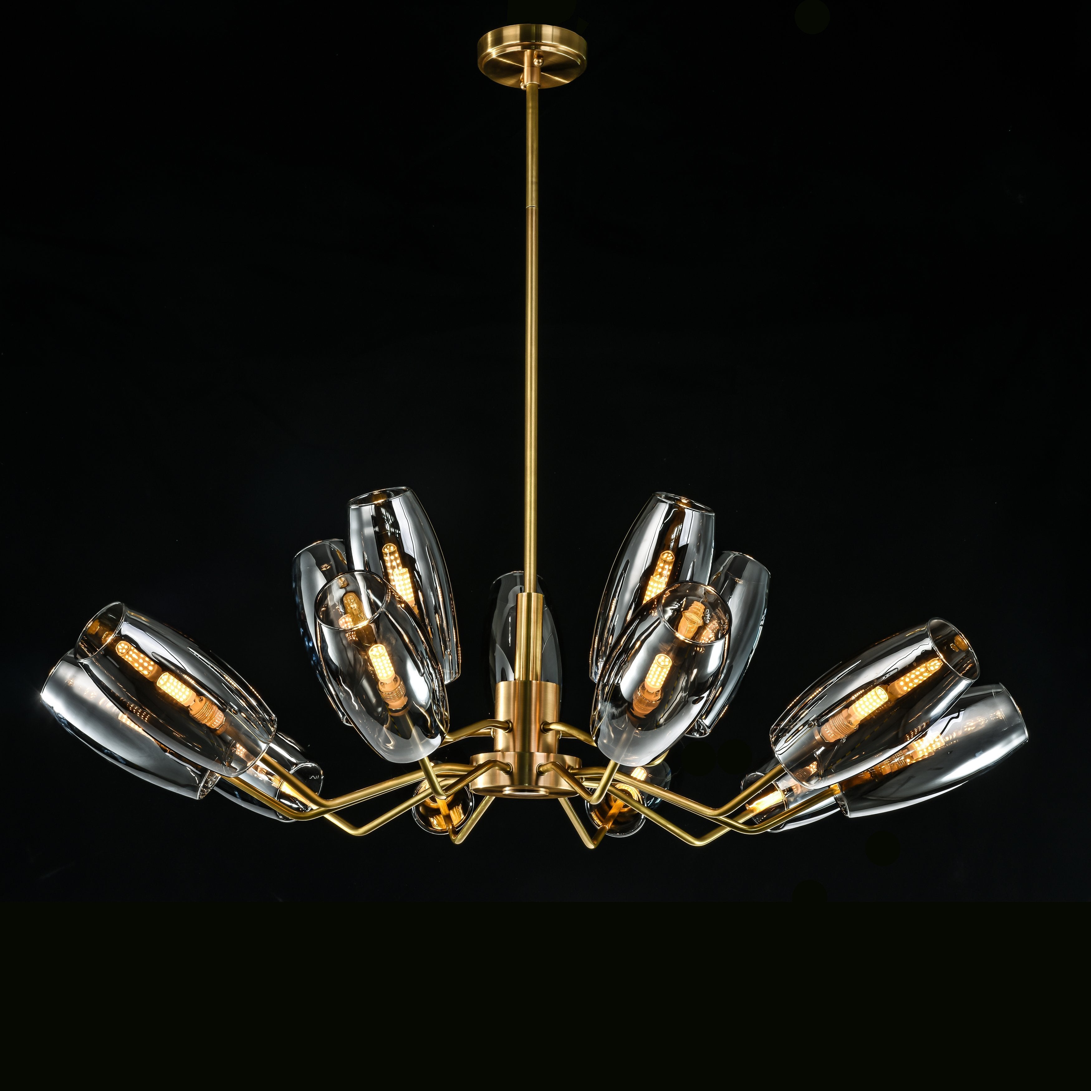 Amira Branching Glass Globe Chandelier - Italian Concept -