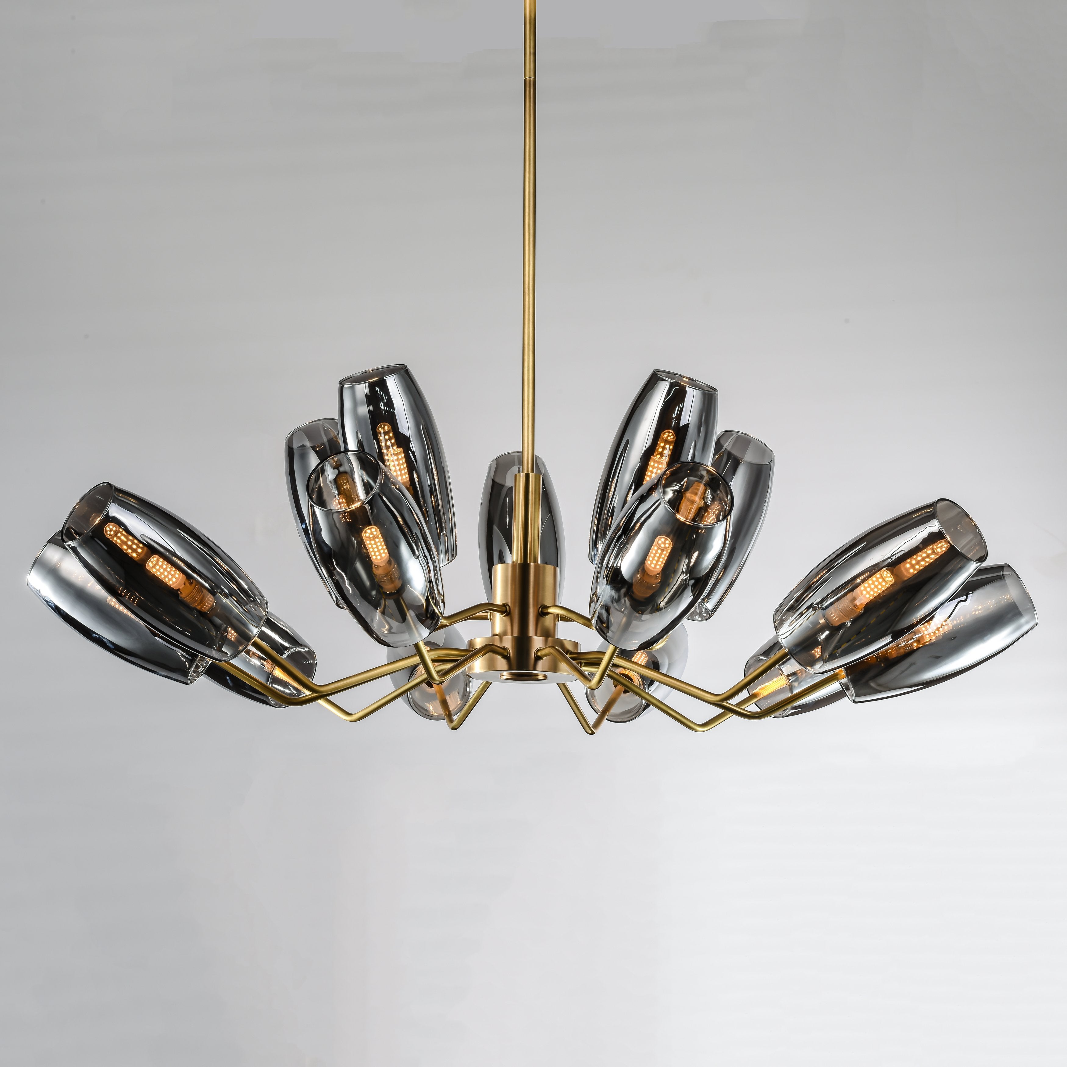 Amira Branching Glass Globe Chandelier - Italian Concept -