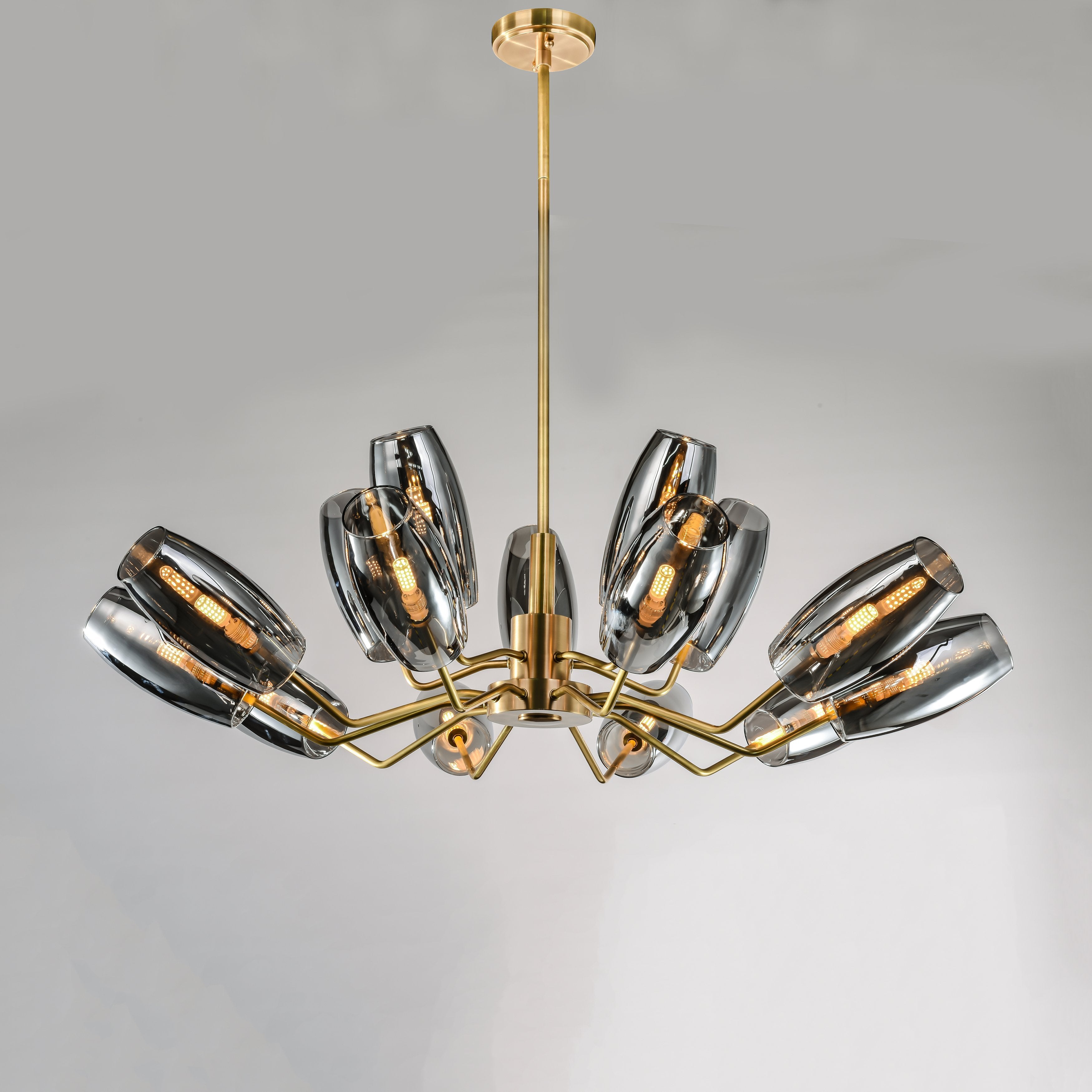 Amira Branching Glass Globe Chandelier - Italian Concept -