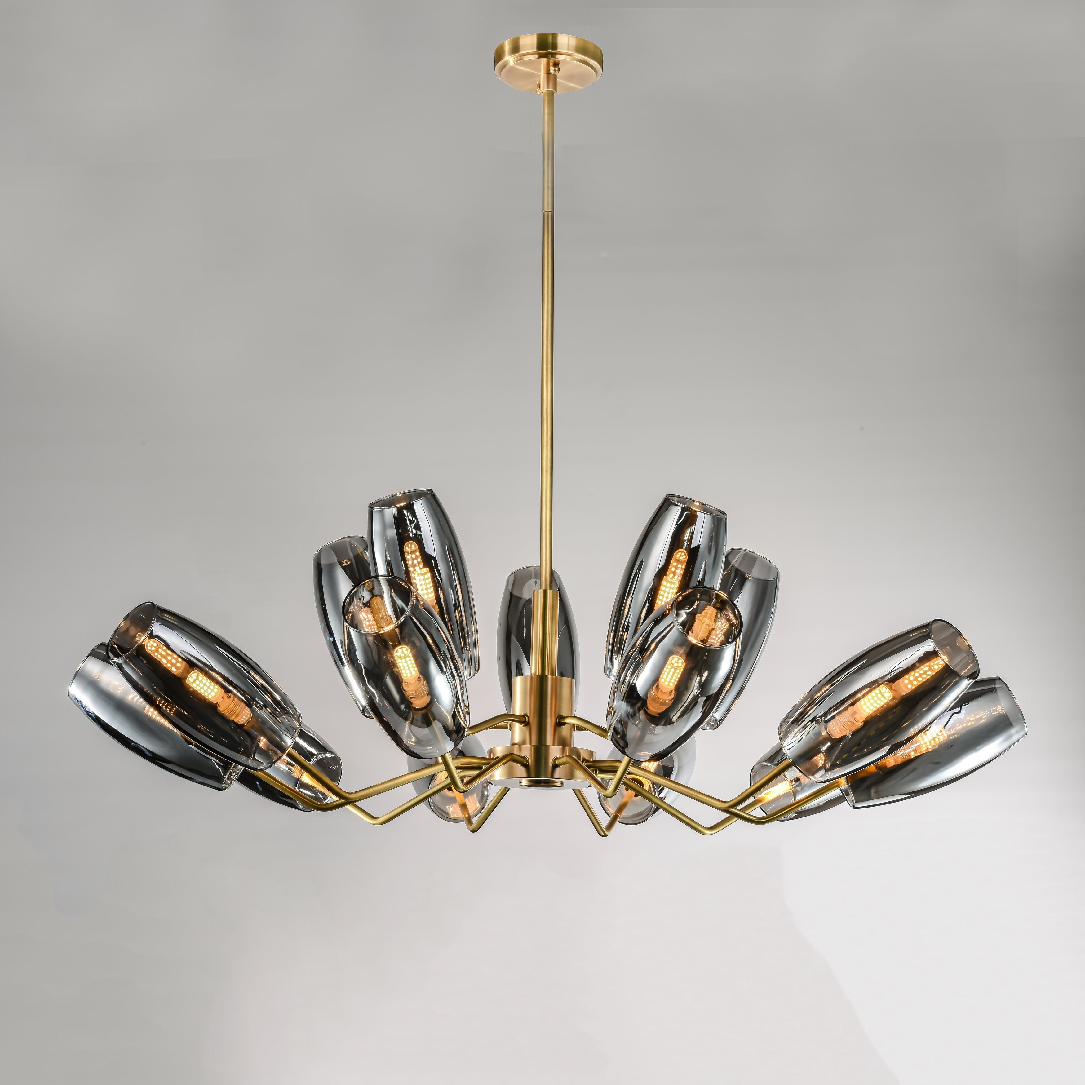 Amira Branching Glass Globe Chandelier - Italian Concept -