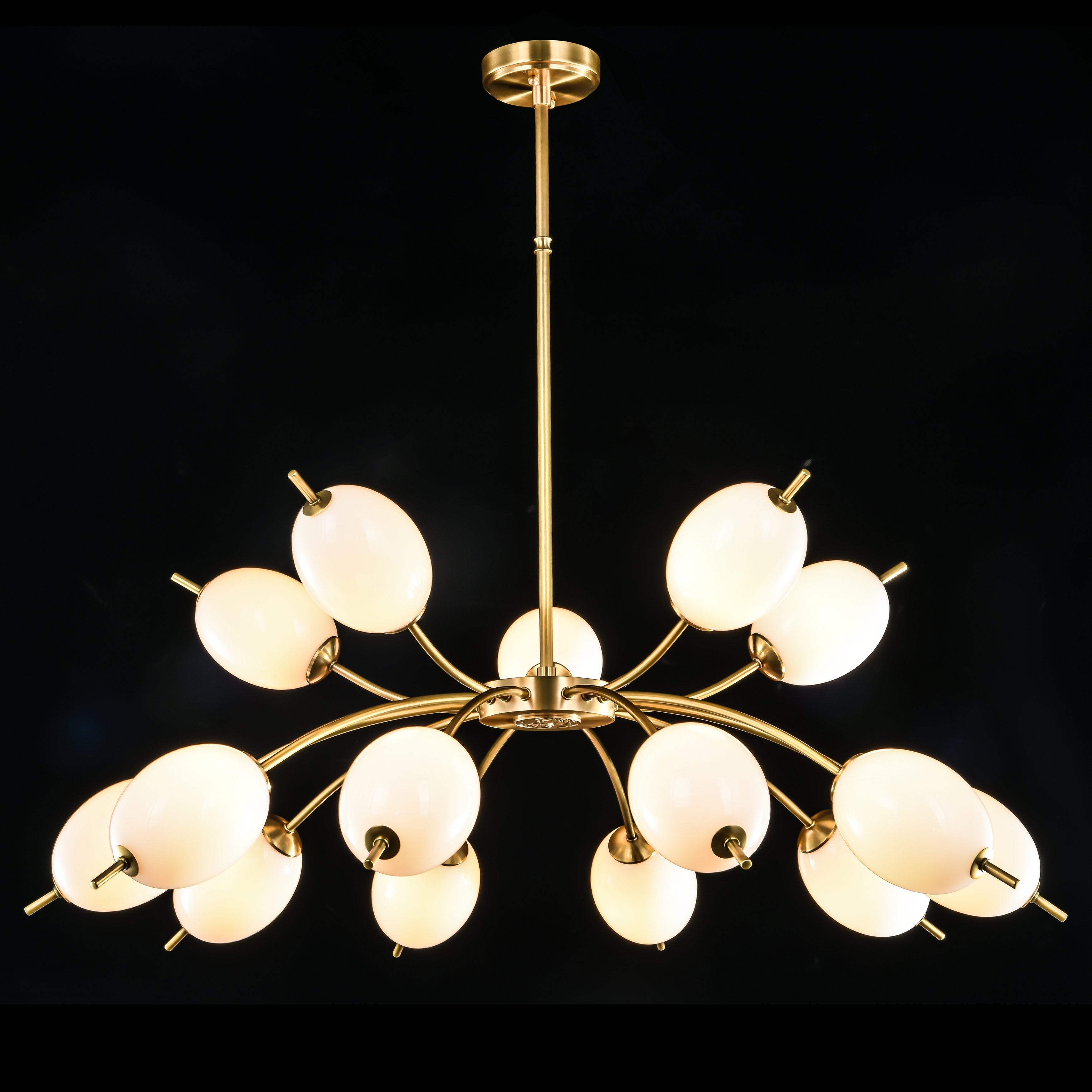 Anthony Branching Glass Globe Chandelier - Italian Concept -