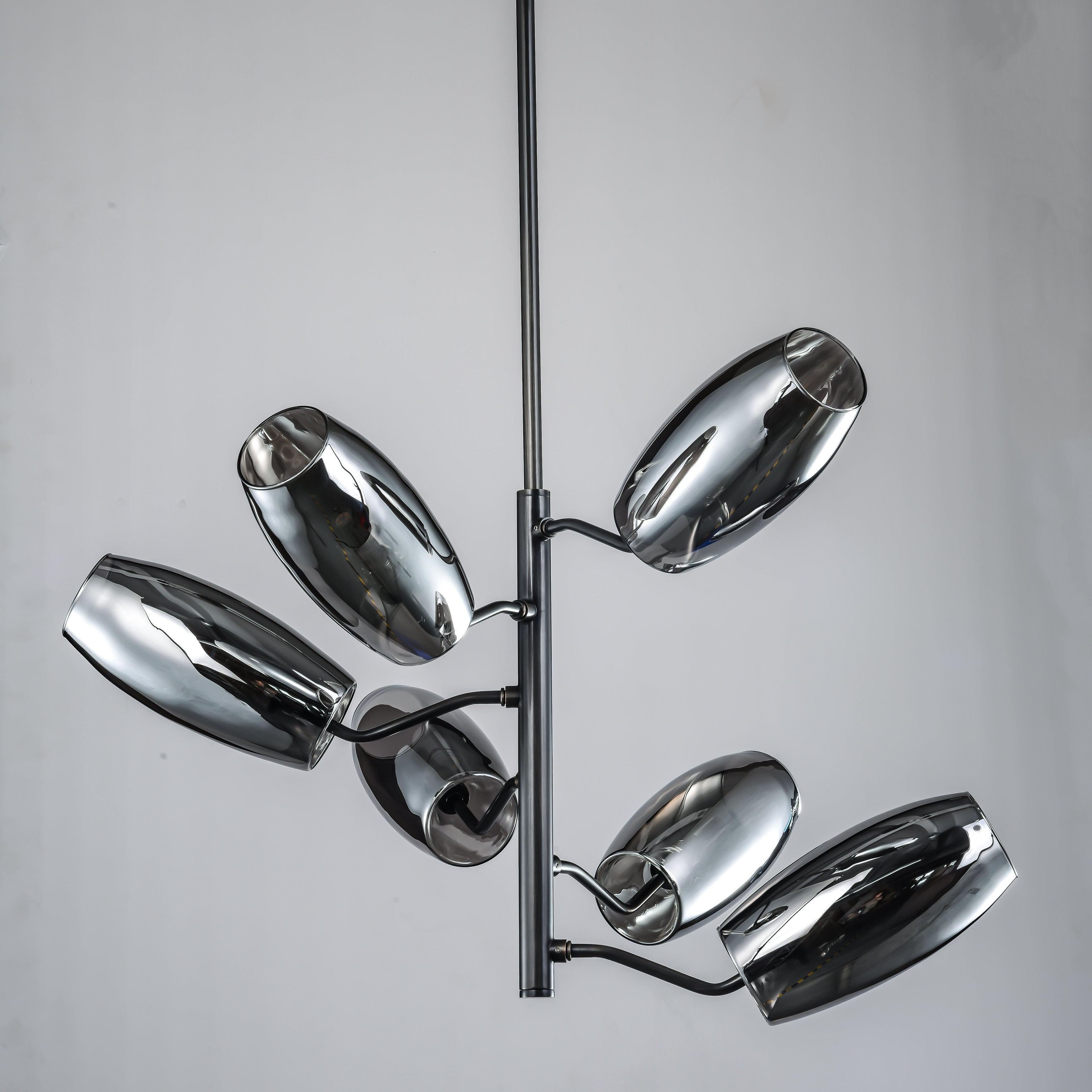 Amira Spiral Branching Glass Globe Chandelier - Italian Concept -