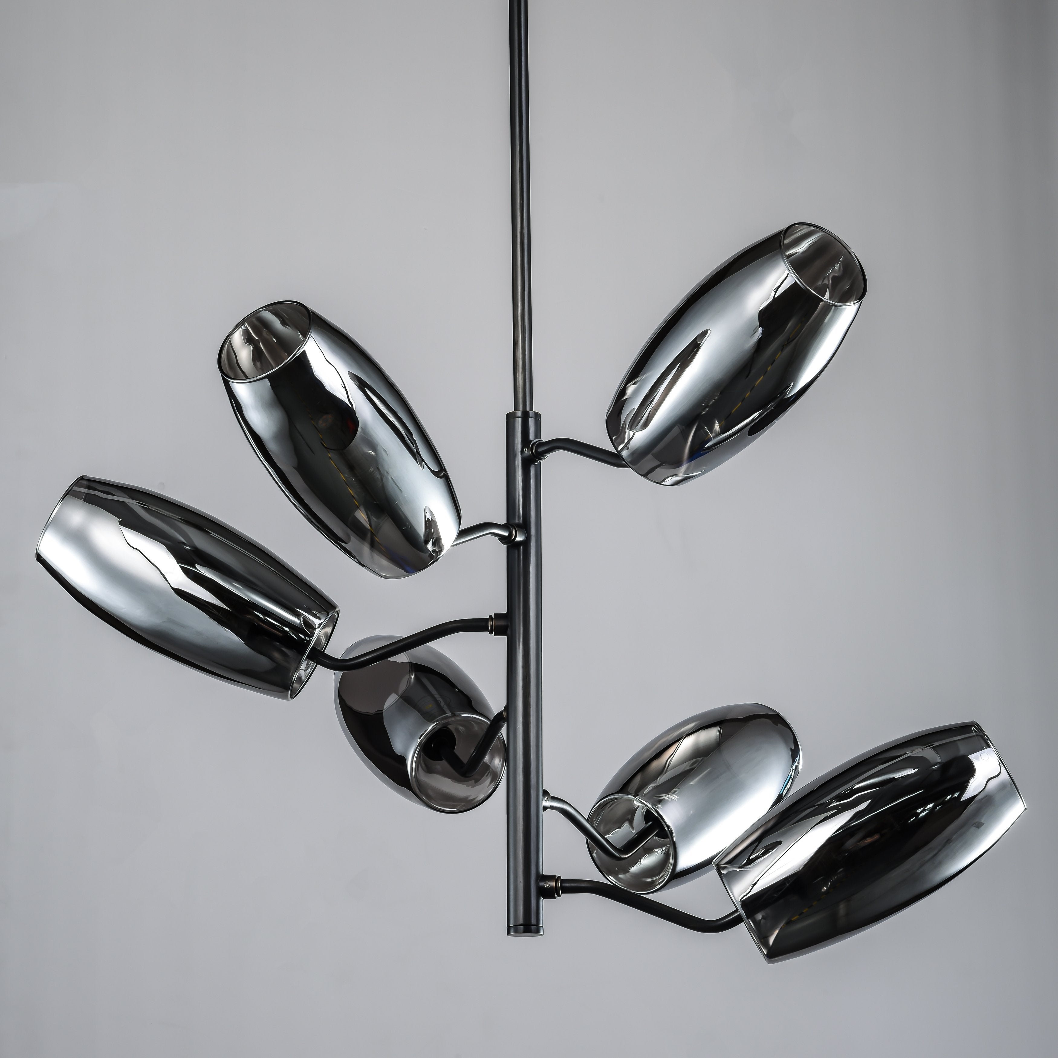 Amira Spiral Branching Glass Globe Chandelier - Italian Concept -