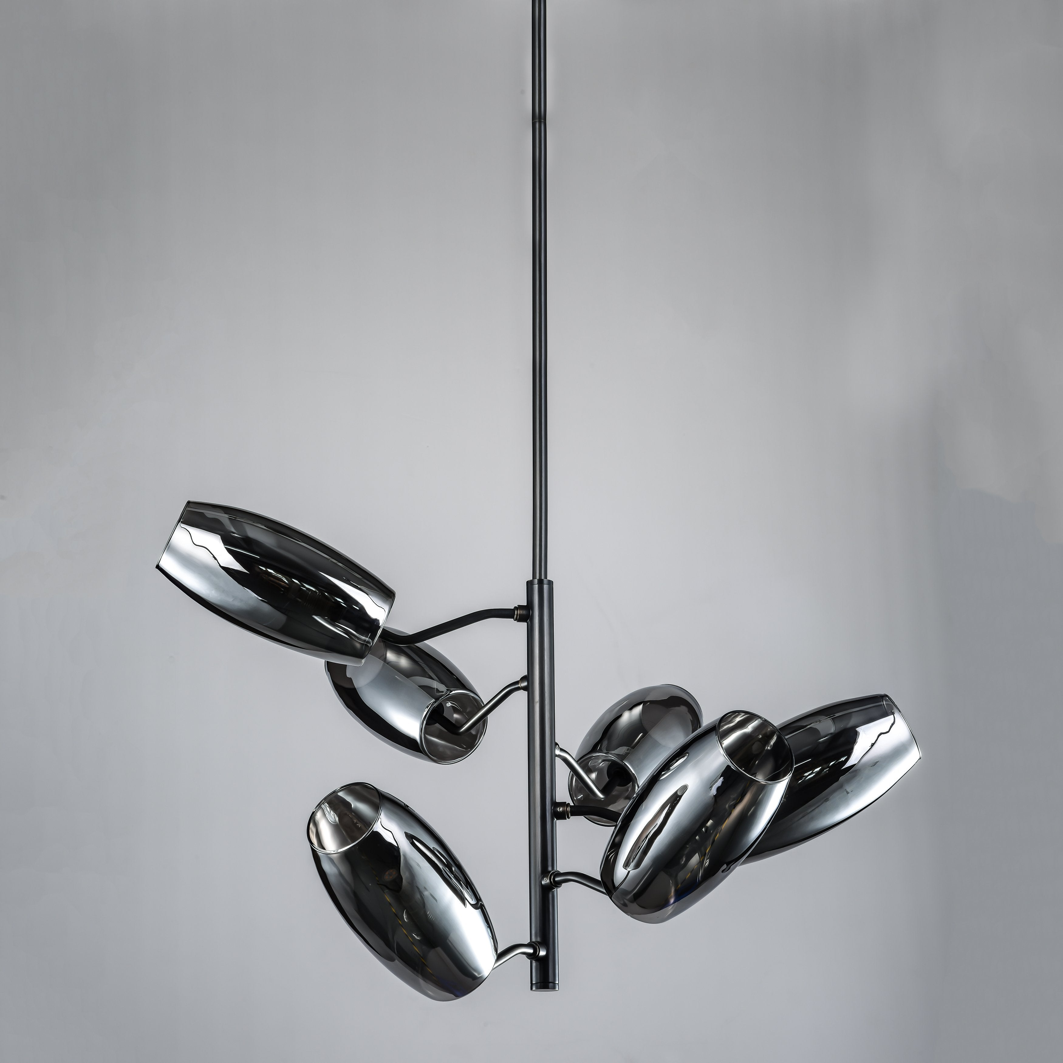 Amira Spiral Branching Glass Globe Chandelier - Italian Concept -