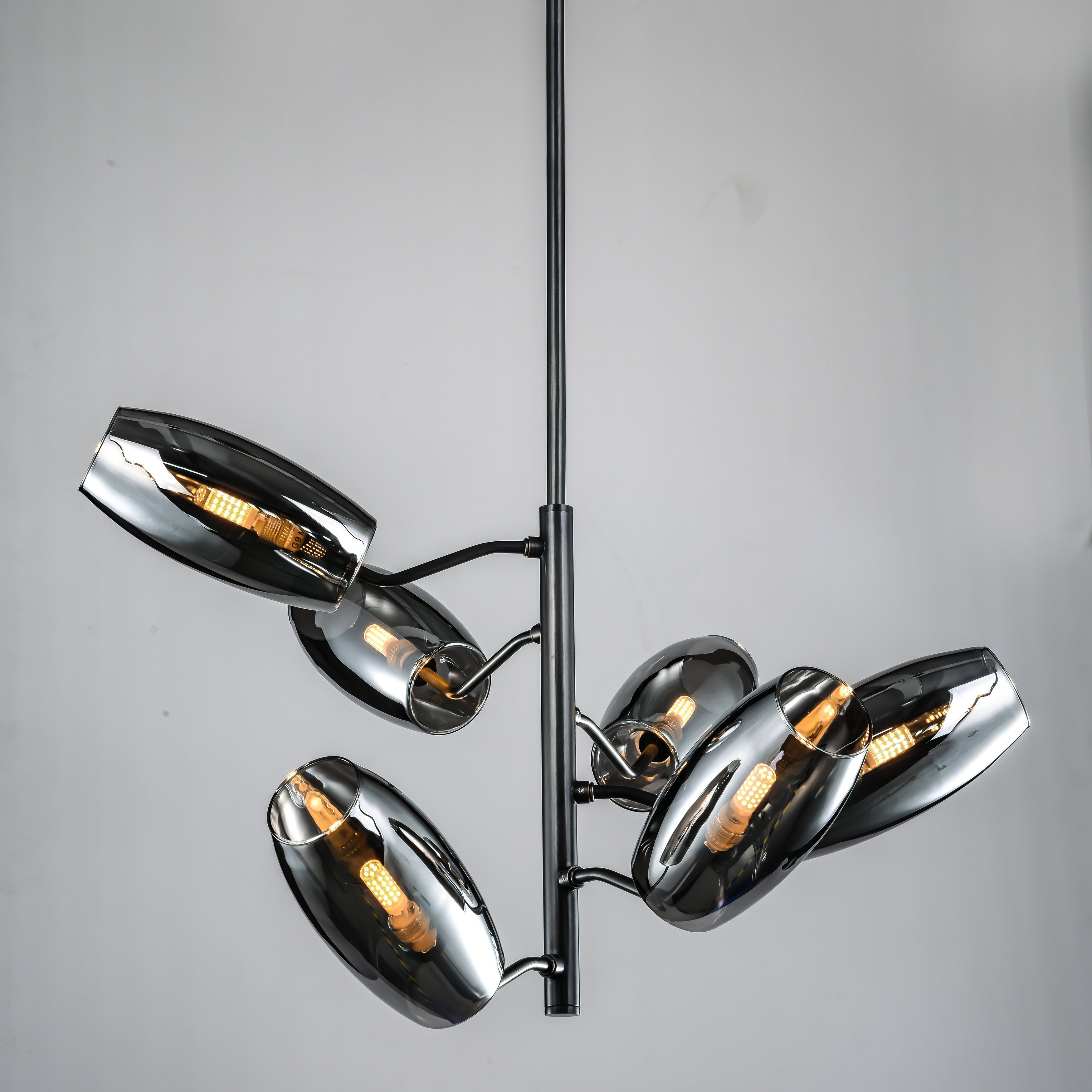 Amira Spiral Branching Glass Globe Chandelier - Italian Concept -