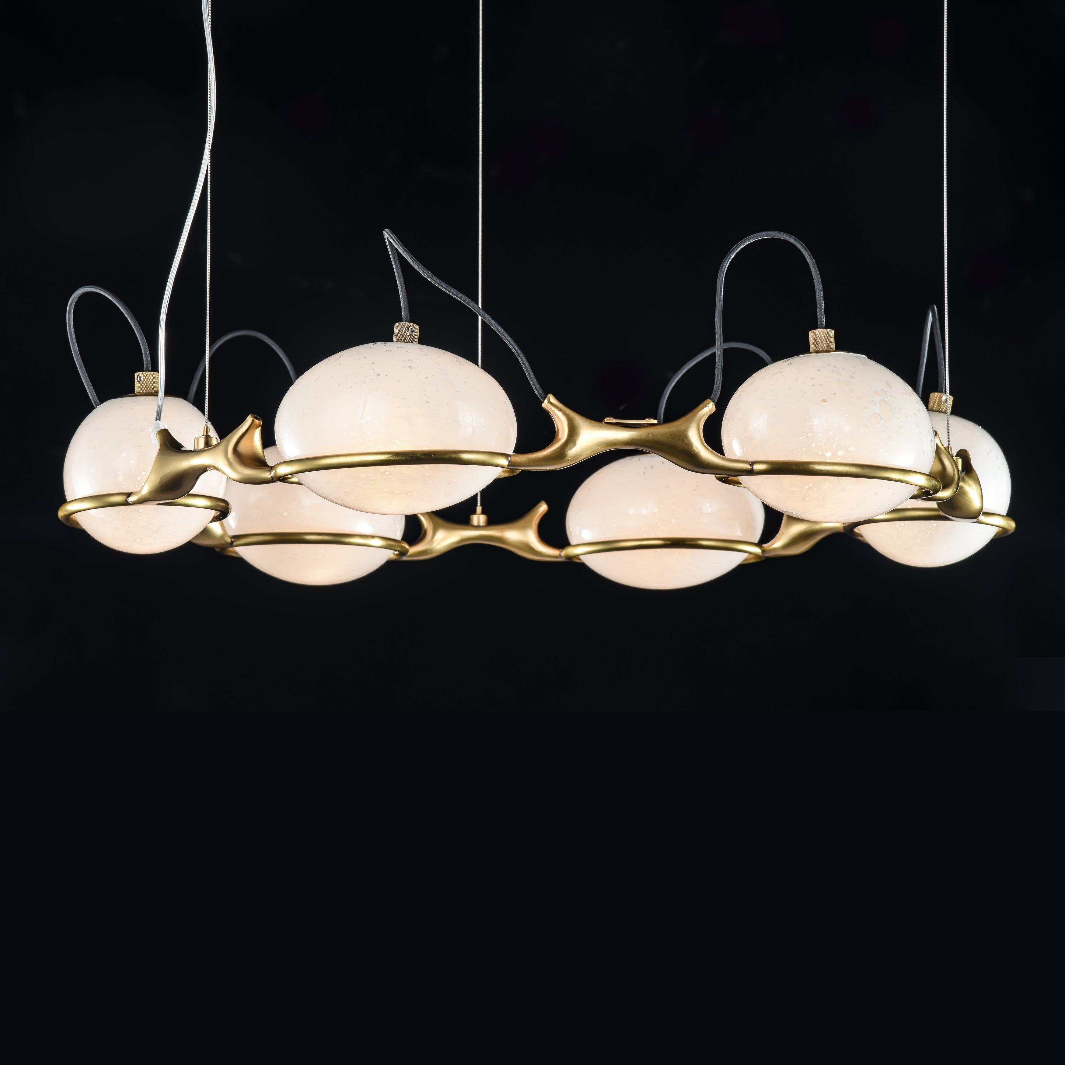 Axel Branching Glass Globe Chandelier - Italian Concept -