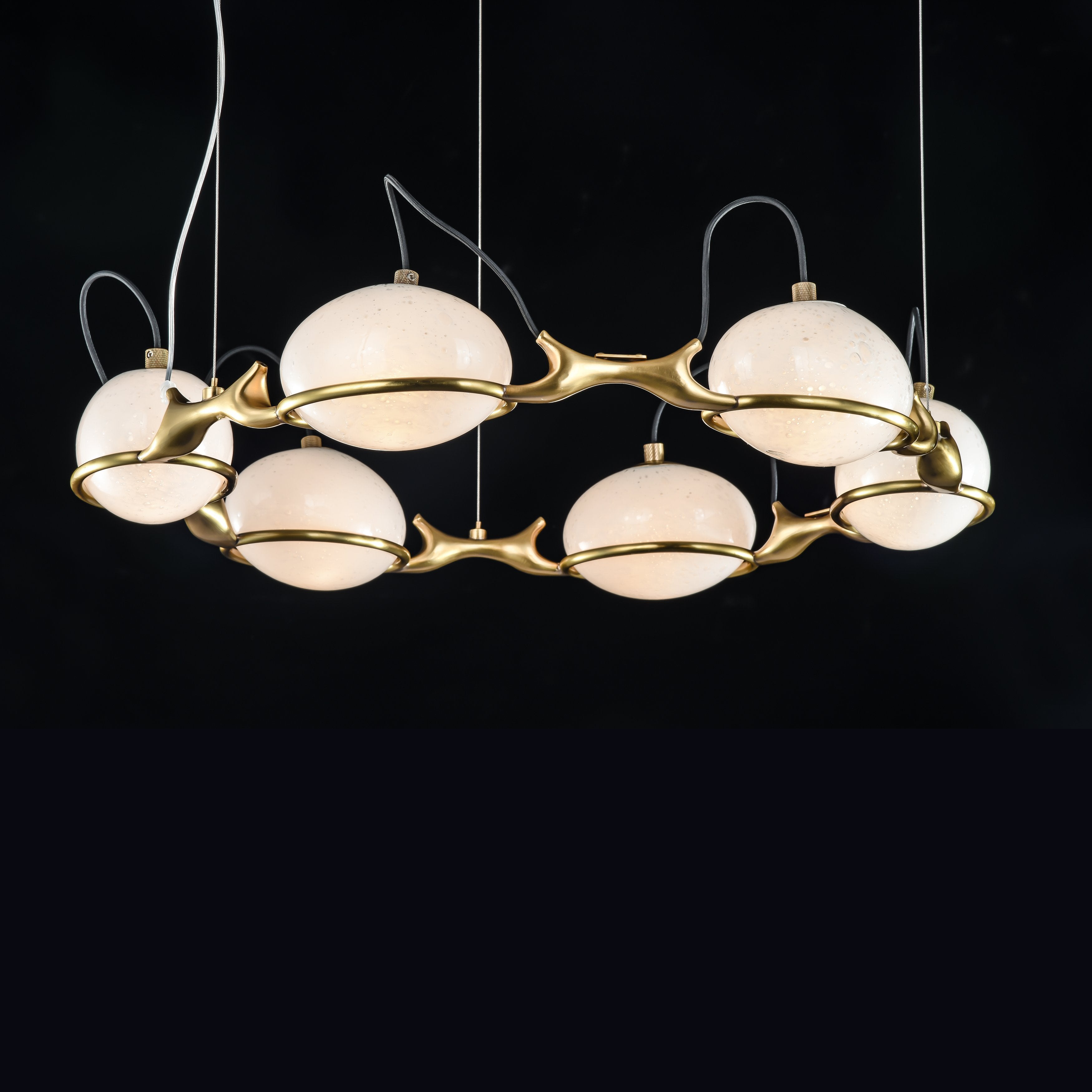 Axel Branching Glass Globe Chandelier - Italian Concept -