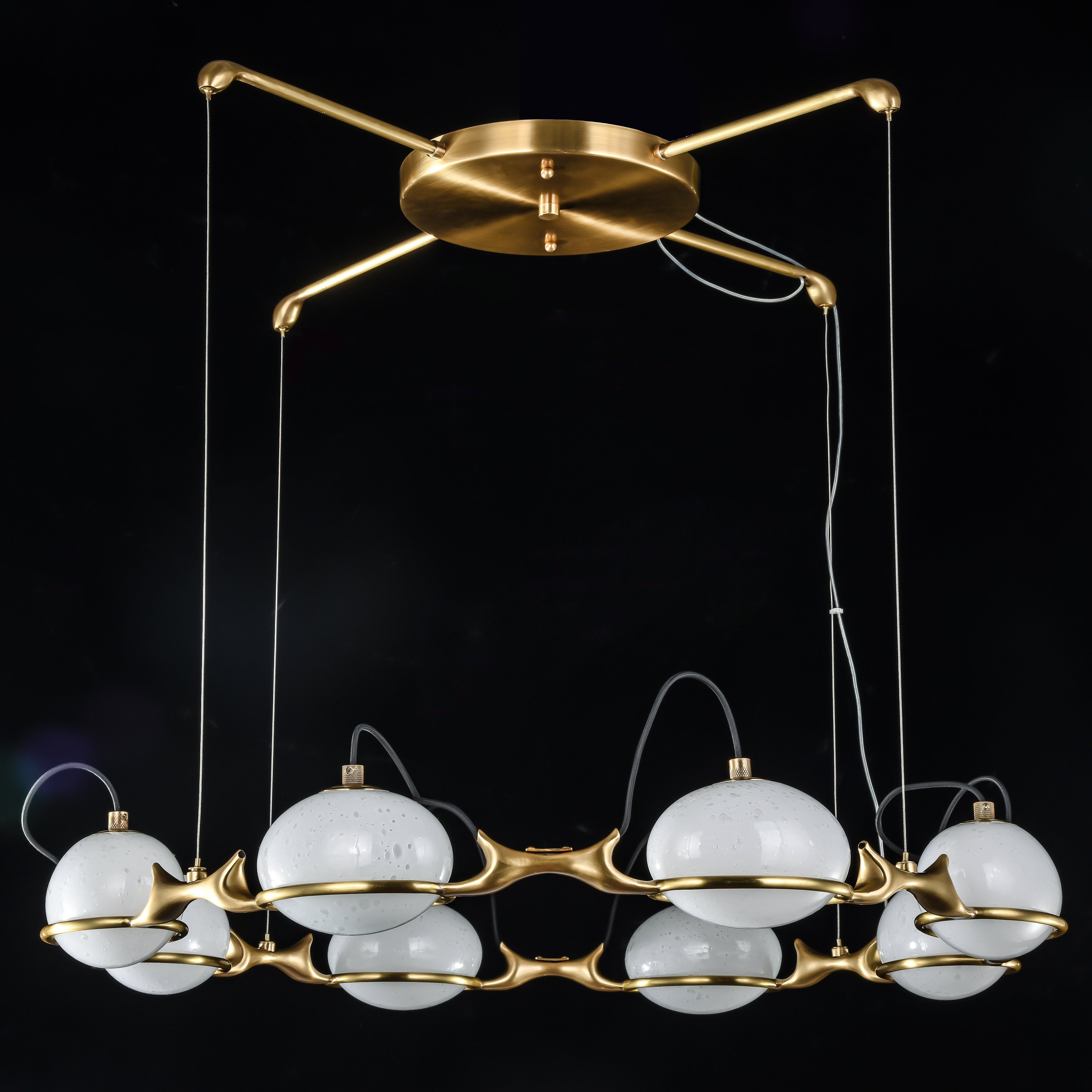 Axel Branching Glass Globe Chandelier - Italian Concept -