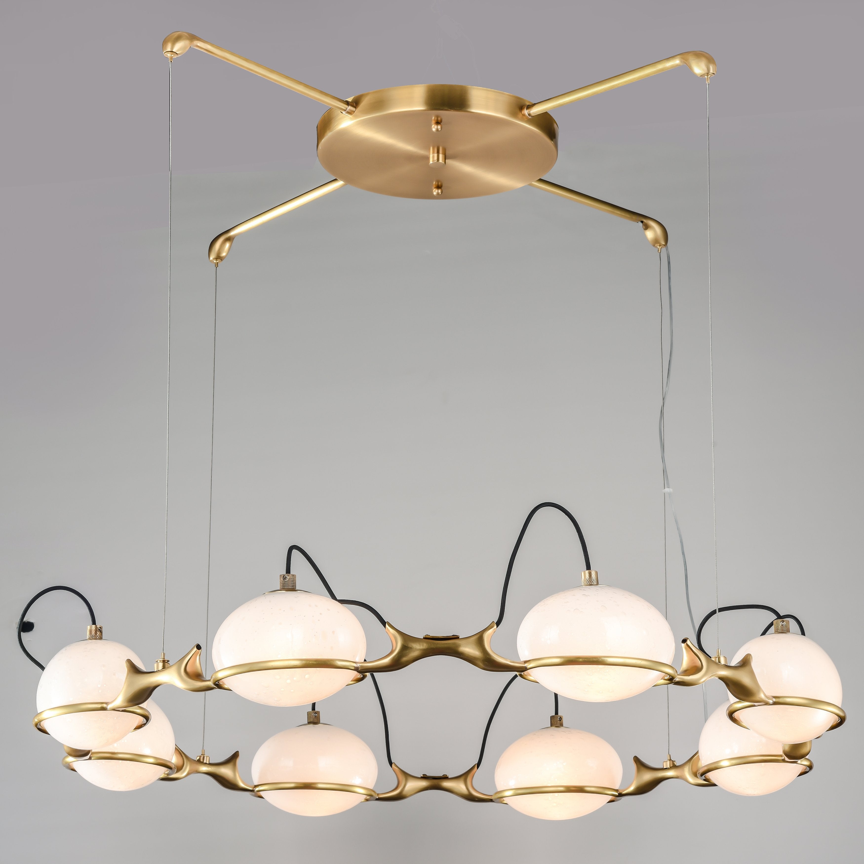 Axel Branching Glass Globe Chandelier - Italian Concept -