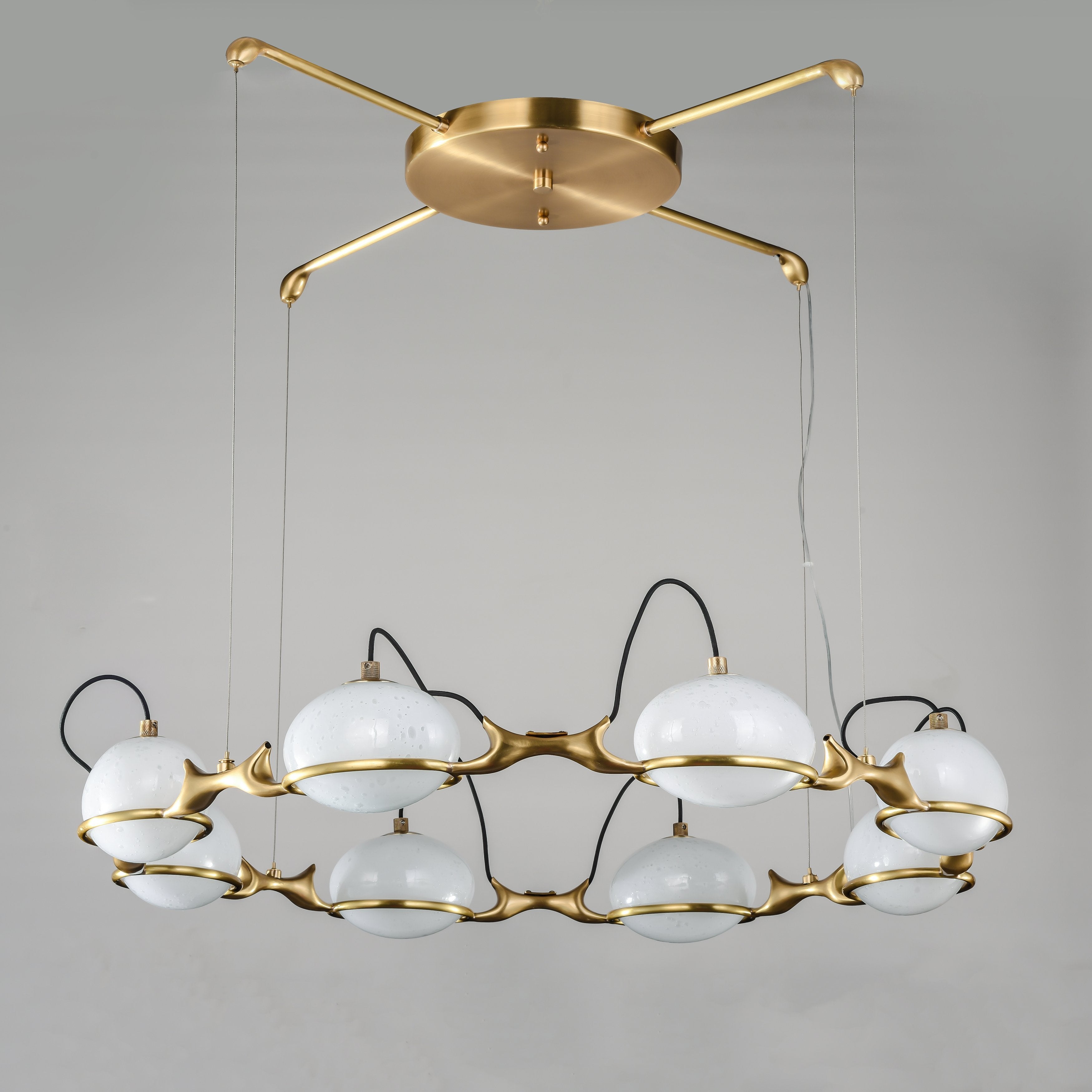 Axel Branching Glass Globe Chandelier - Italian Concept -