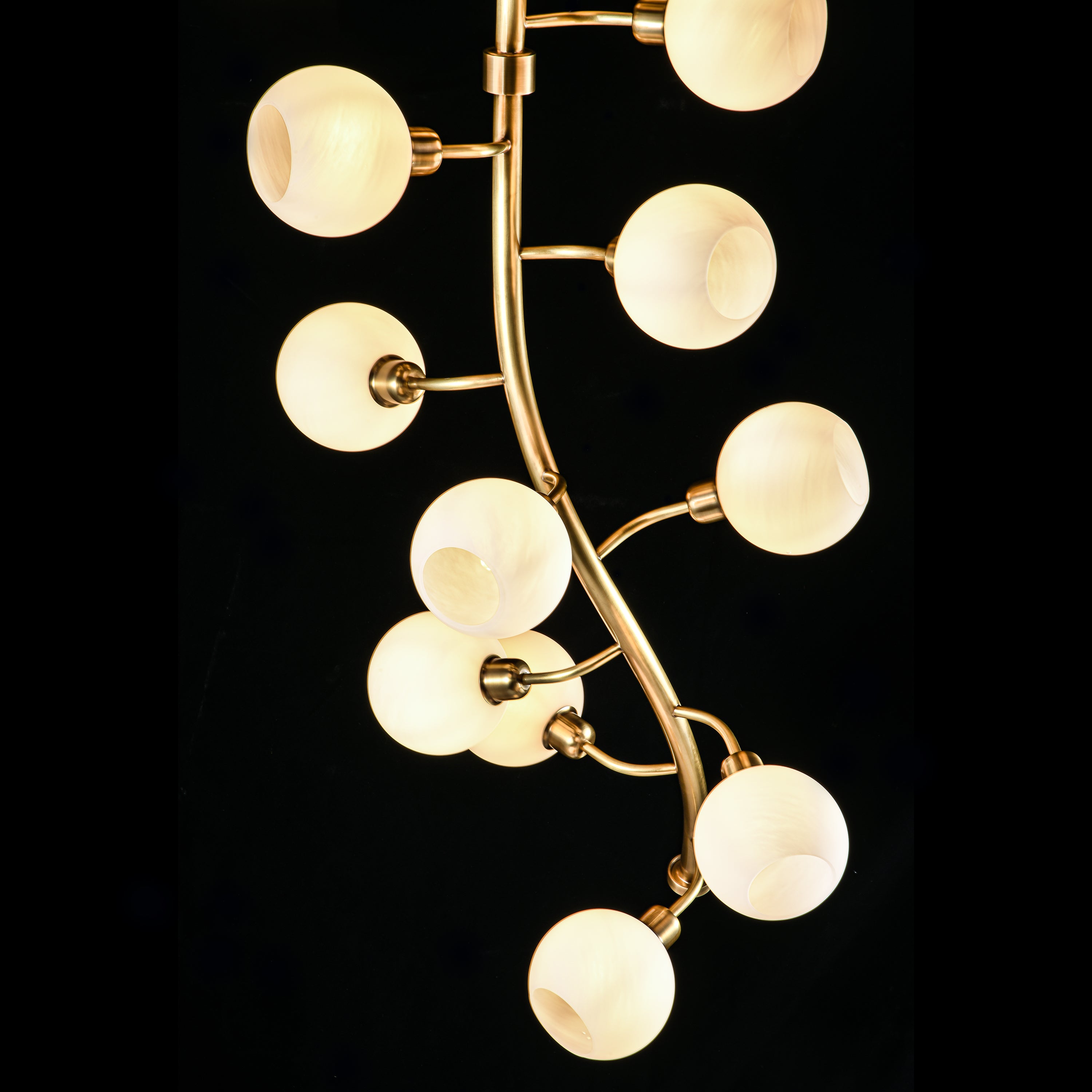 Avion Branching Glass Globe Chandelier - Italian Concept -